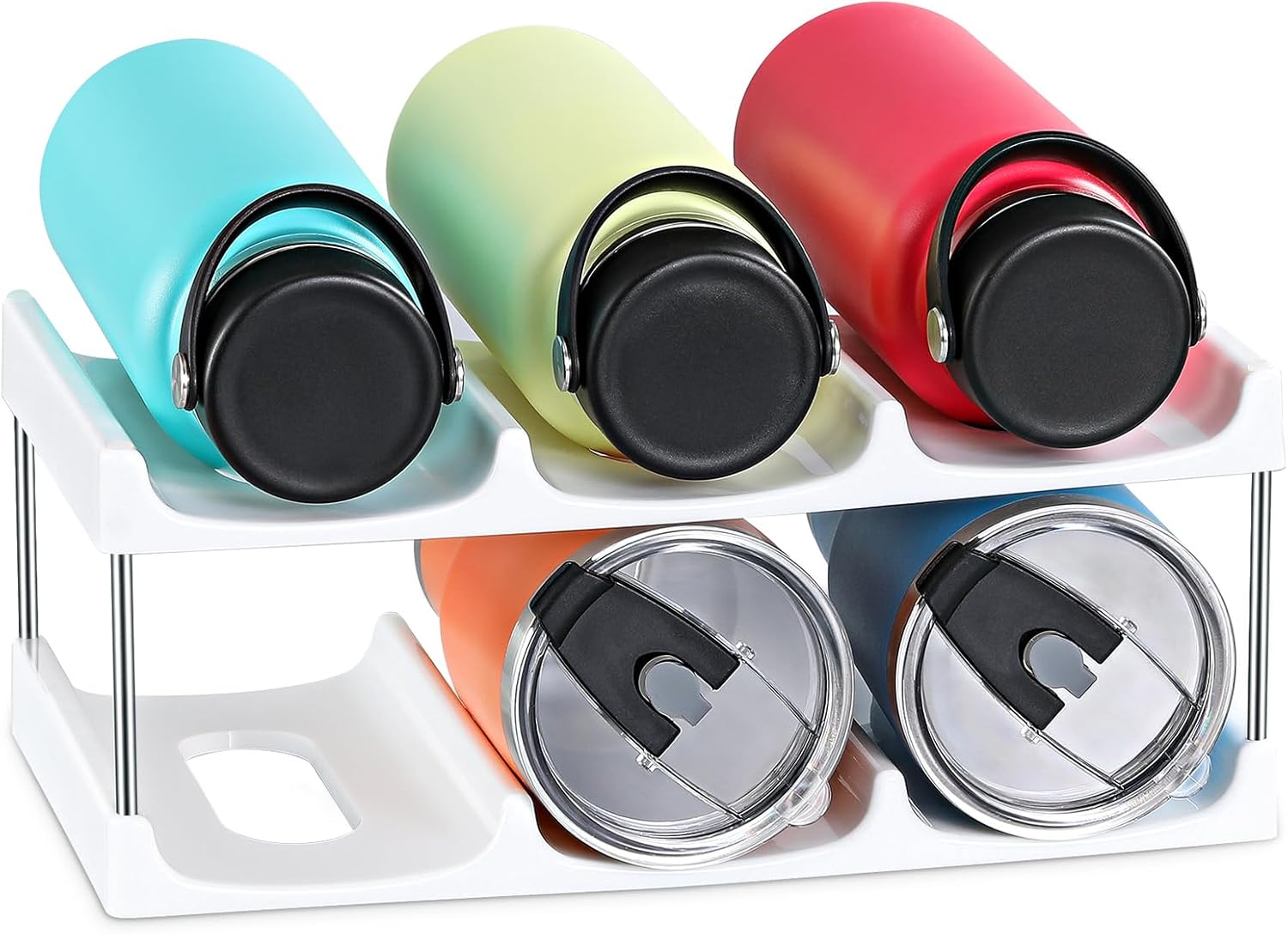 LANDNEOO Stackable Water Bottle Organizer Holder - for