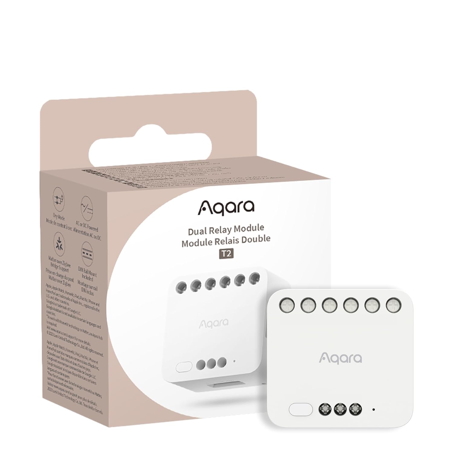 Aqara Dual Relay Module T2 with Matter, Requires