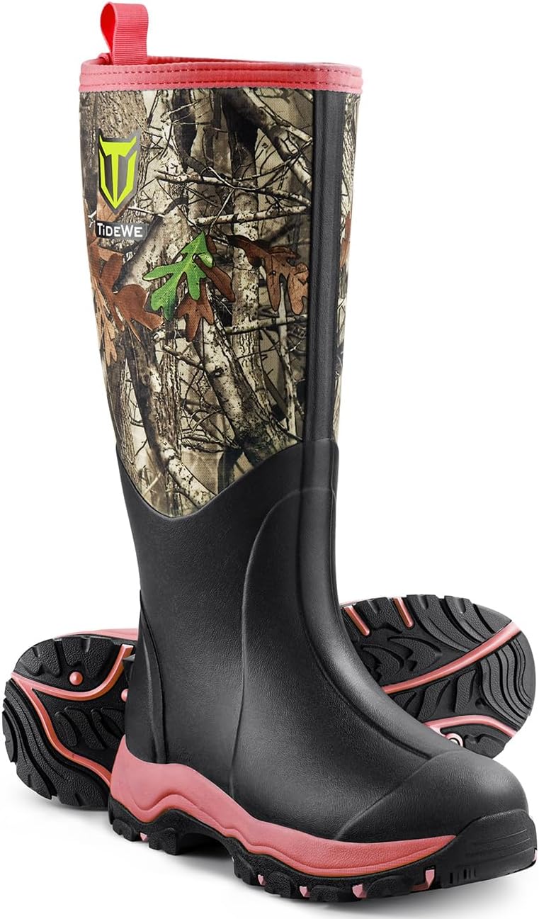 TIDEWE Hunting Boot for Women, Insulated Waterproof Sturdy