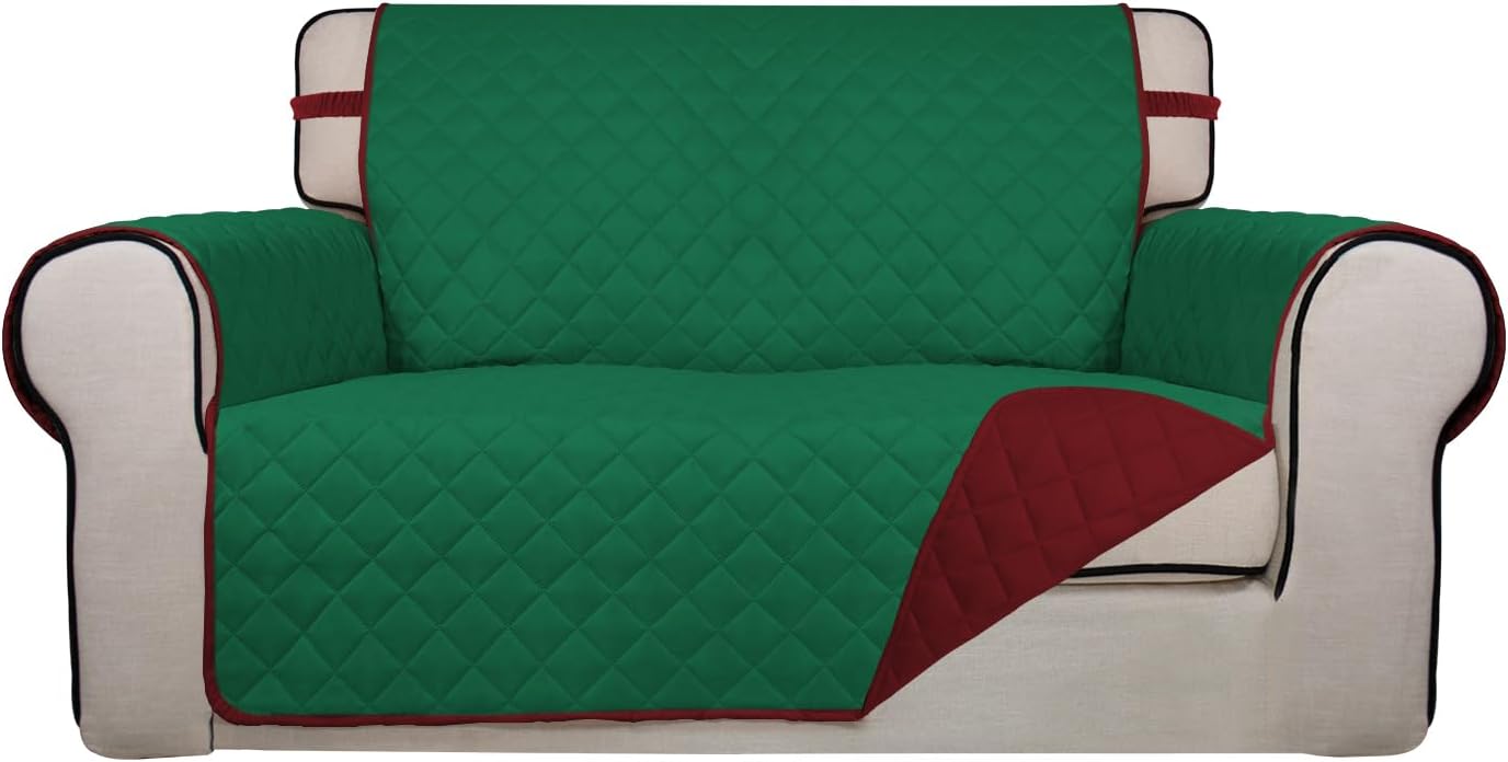 PureFit Reversible Quilted Sofa Cover, Water-Resistant Slipcover Furniture