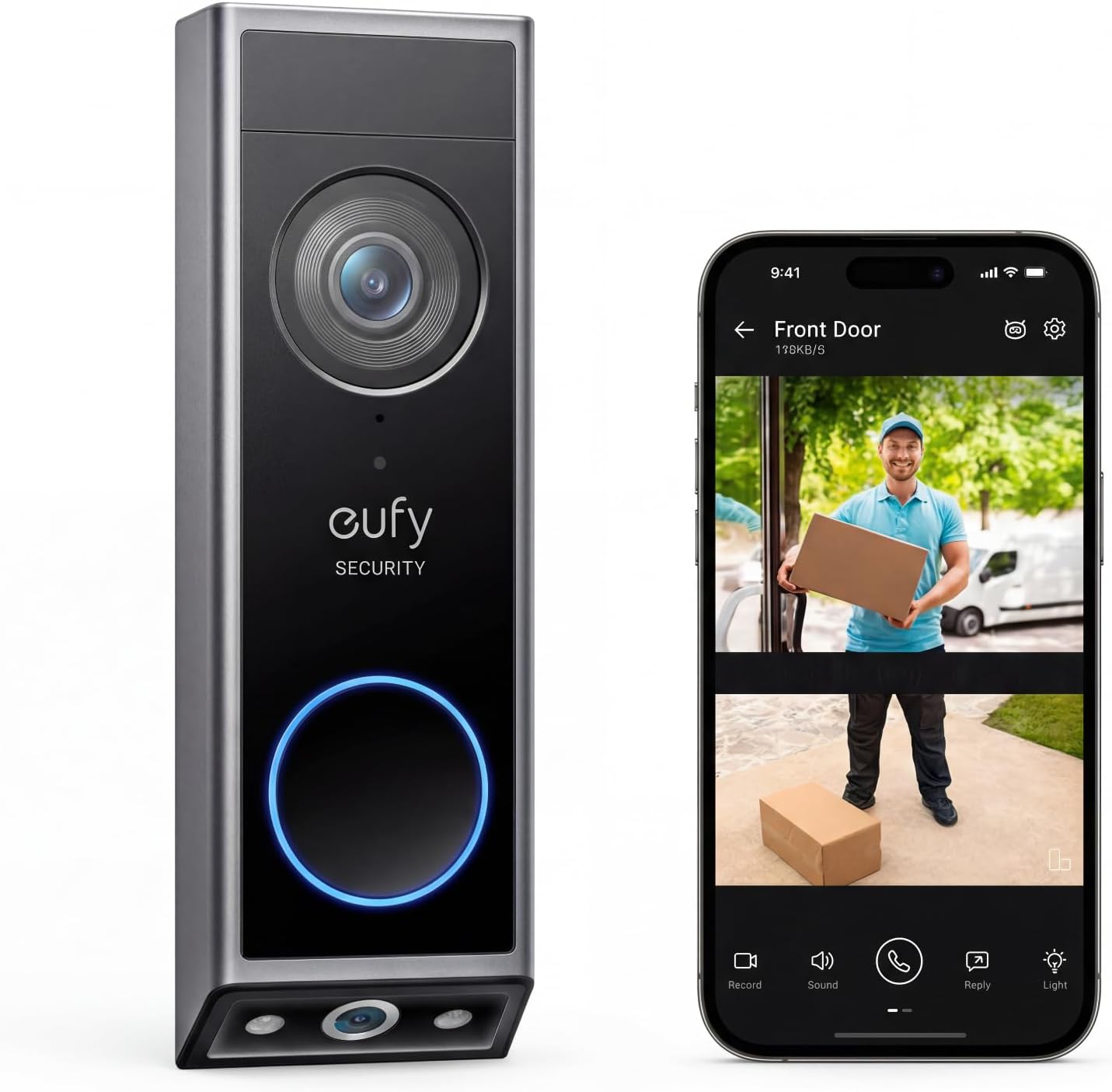 eufy Security Video Doorbell E340, No Subscription, Dual