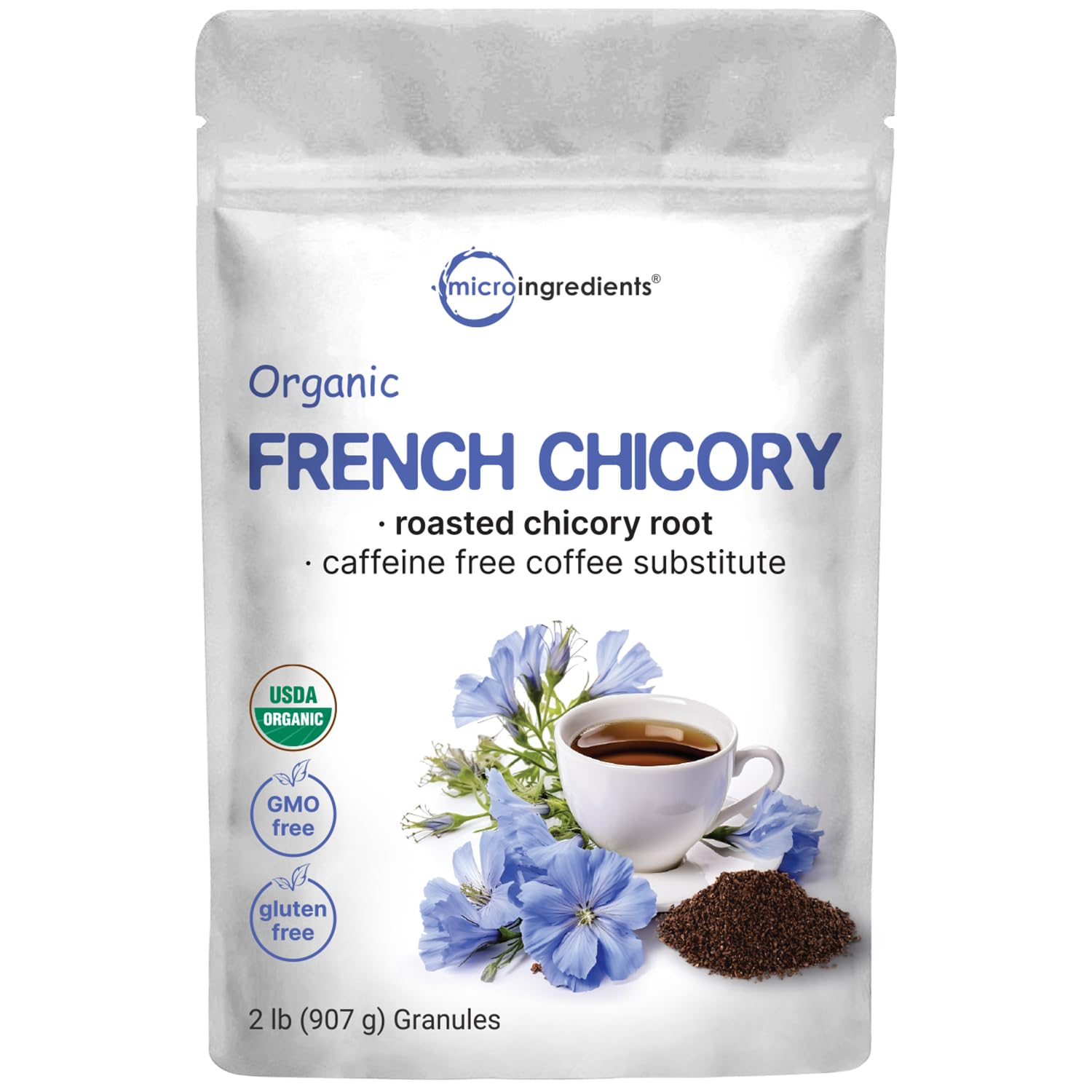 Organic French Chicory Root, 2lbs | Roasted Chicory