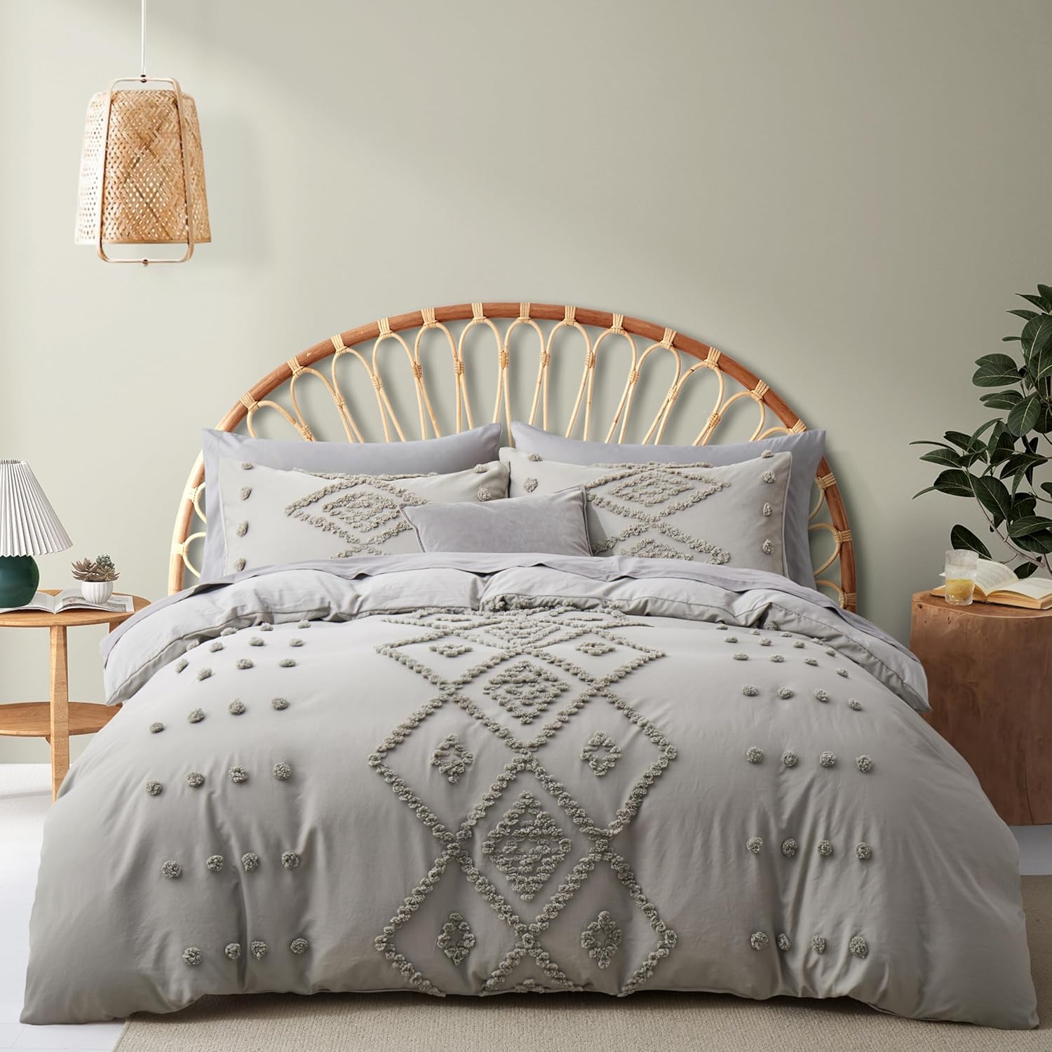 Oli Anderson Tufted Duvet Cover King Size, Soft