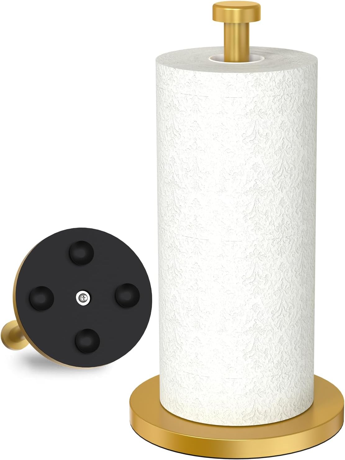 VEHHE Gold Paper Towel Holder Stand, Paper Towel