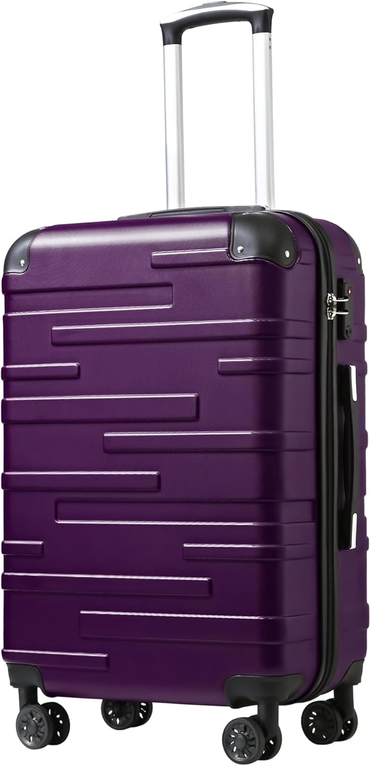 Coolife Hardside Carry-On Luggage with TSA Lock, Spinner
