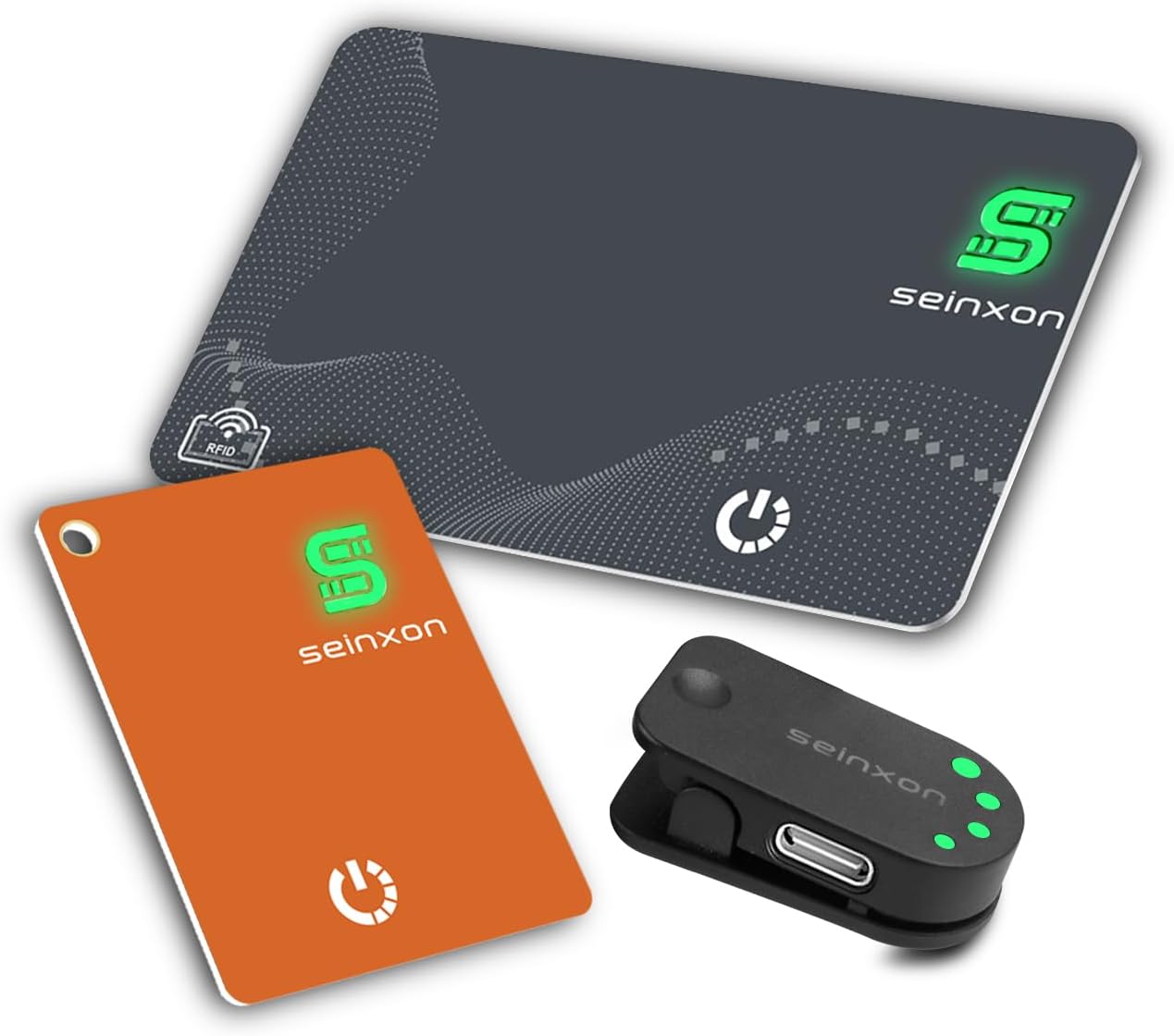 Wallet Tracker RFID Blocking Card & Mini Keychain