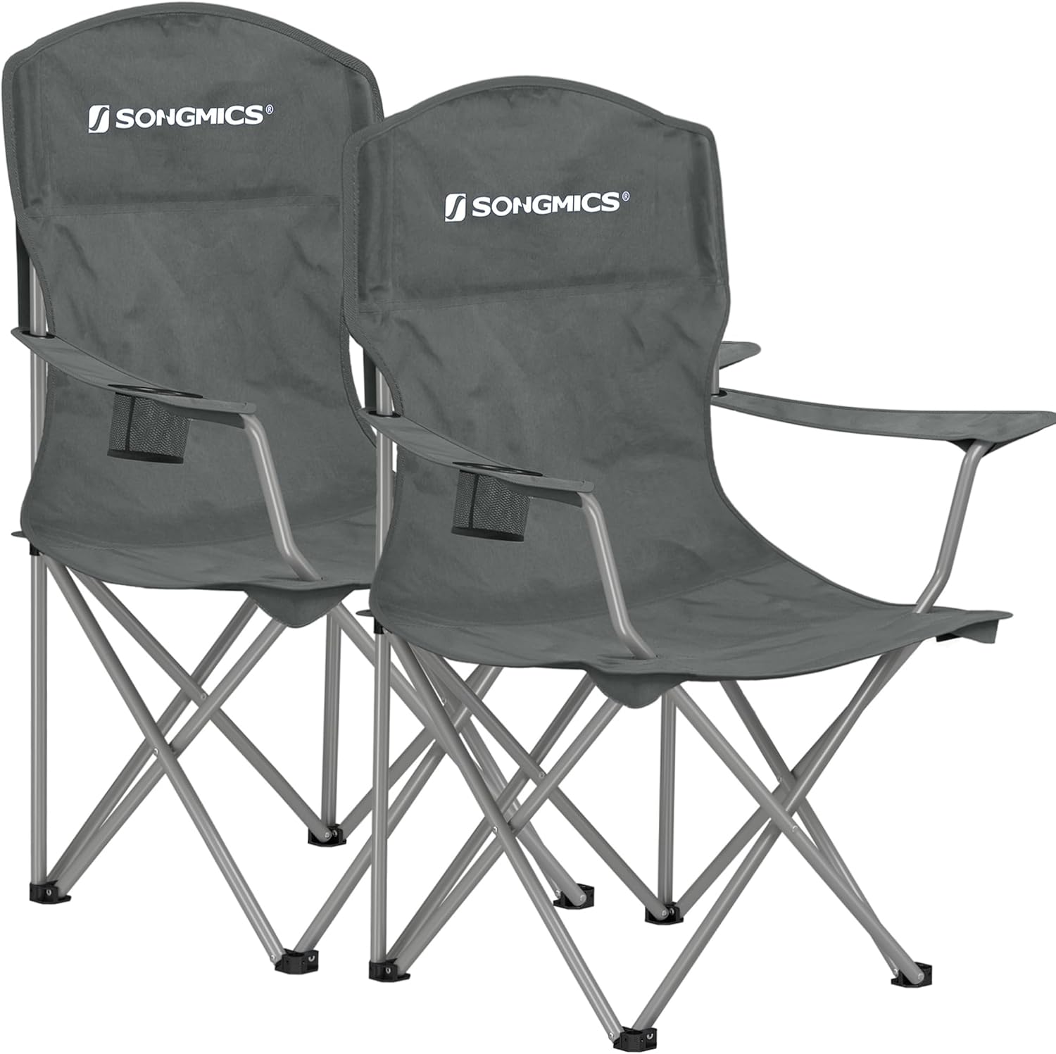 SONGMICS 2 Pack Folding Camping Chairs, 330 lb