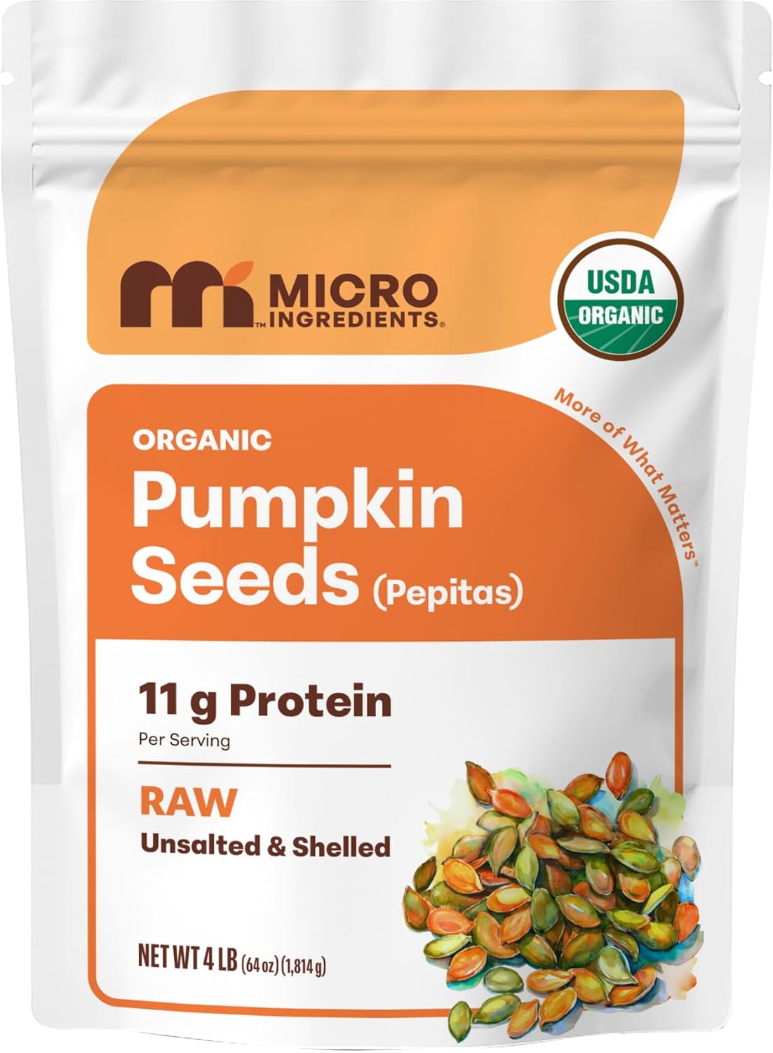 Organic Pumpkin Seeds, 4lbs | Raw, Unsalted, &