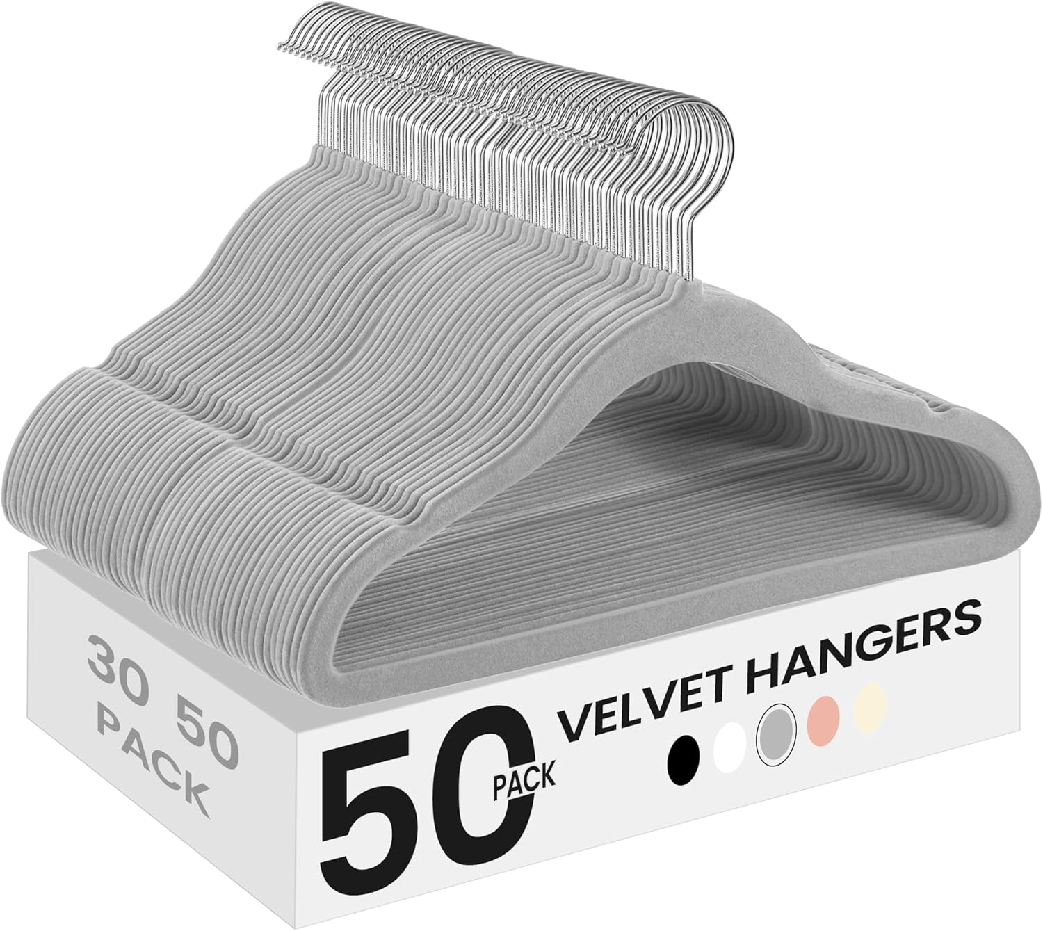 SONGMICS Kids Hangers 50 Pack for Closet, 11.8