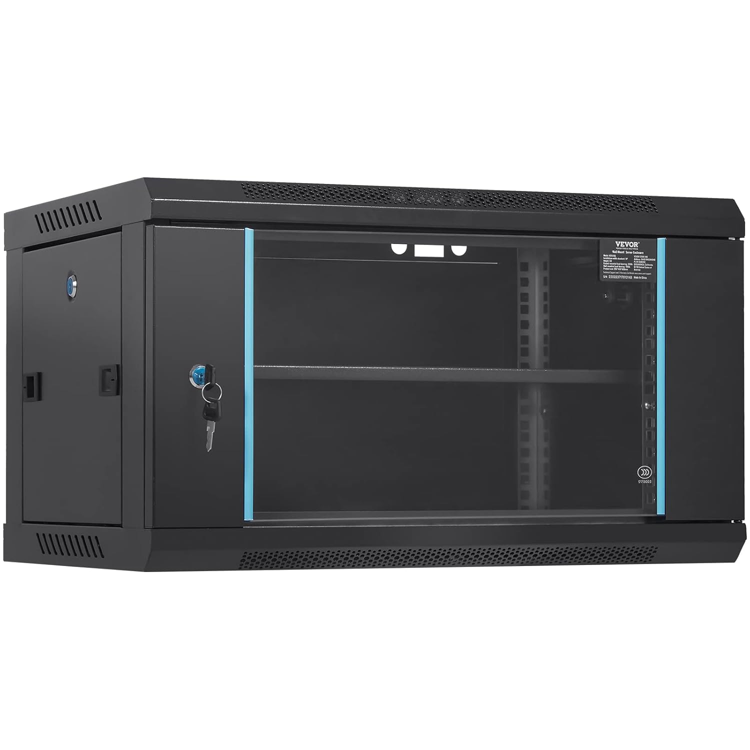 VEVOR 6U Wall Mount Network Server Cabinet, 15.5''