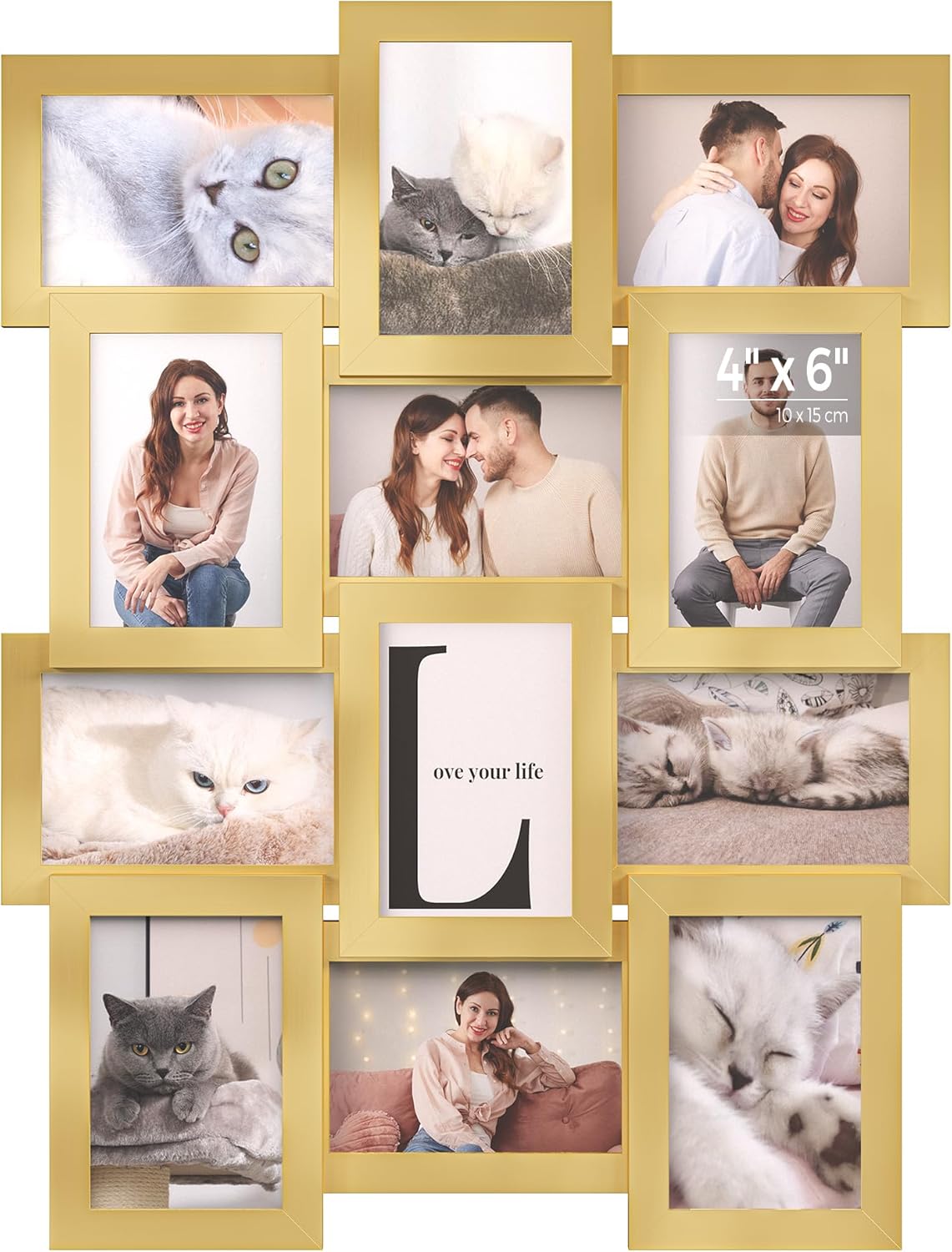SONGMICS Collage Picture Frames, 4x6 Set of 12