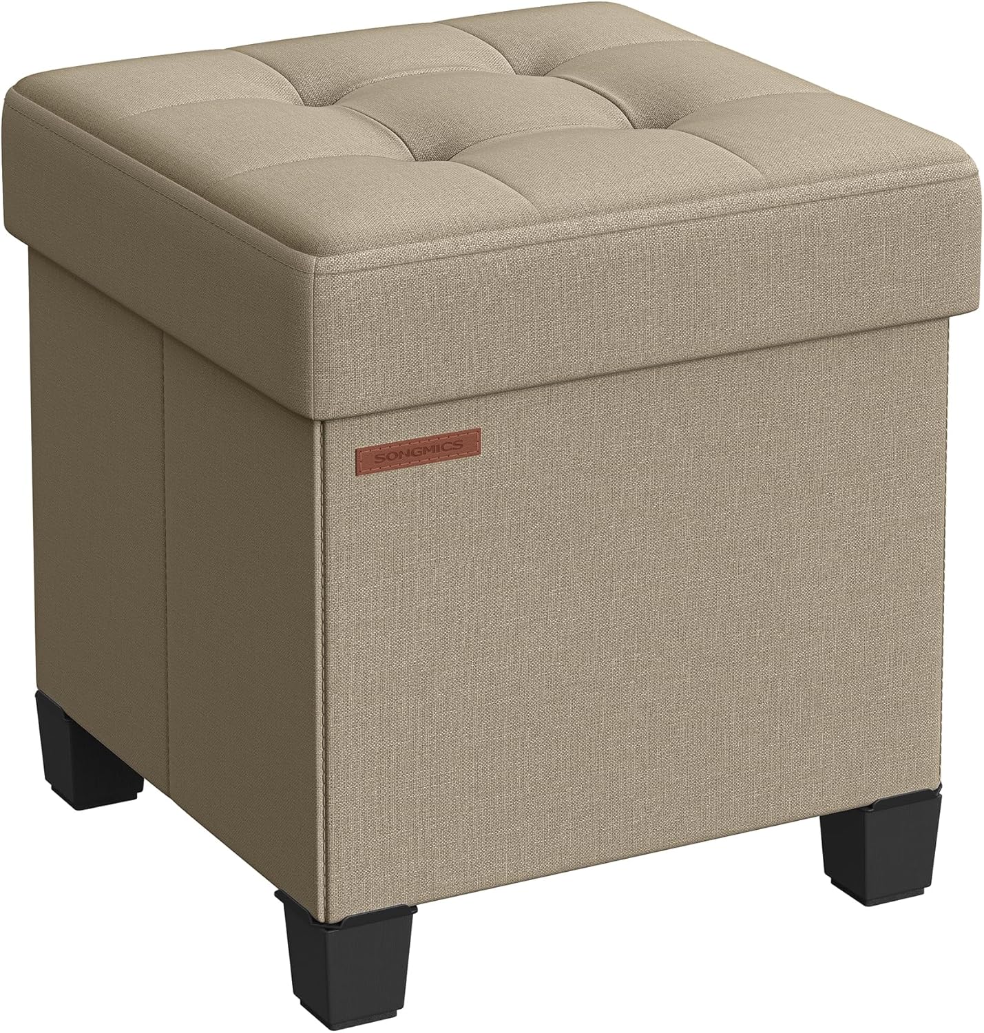 SONGMICS Storage Ottoman, Small Ottoman Foot Rest with