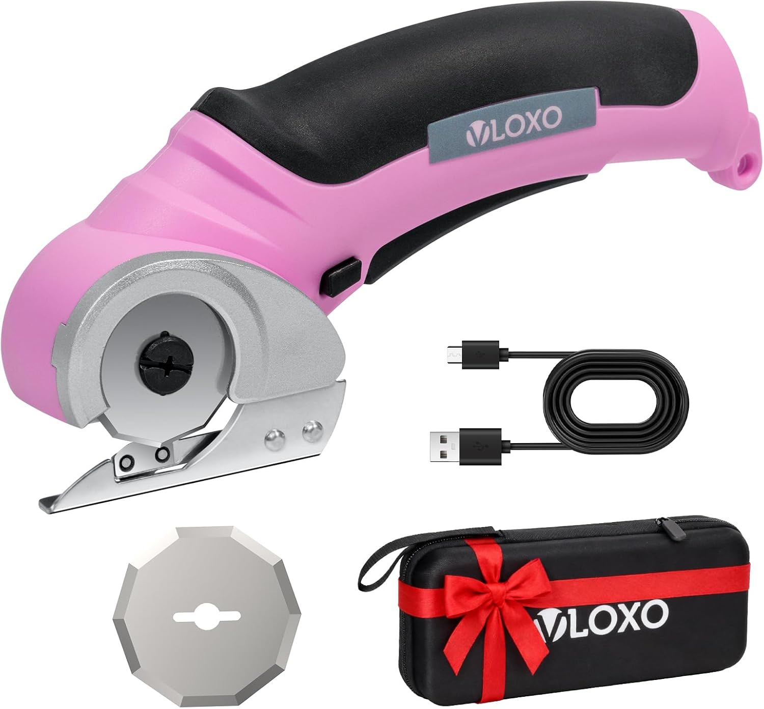 VLOXO Cordless Electric Scissors, Cardboard Cutter with Safety