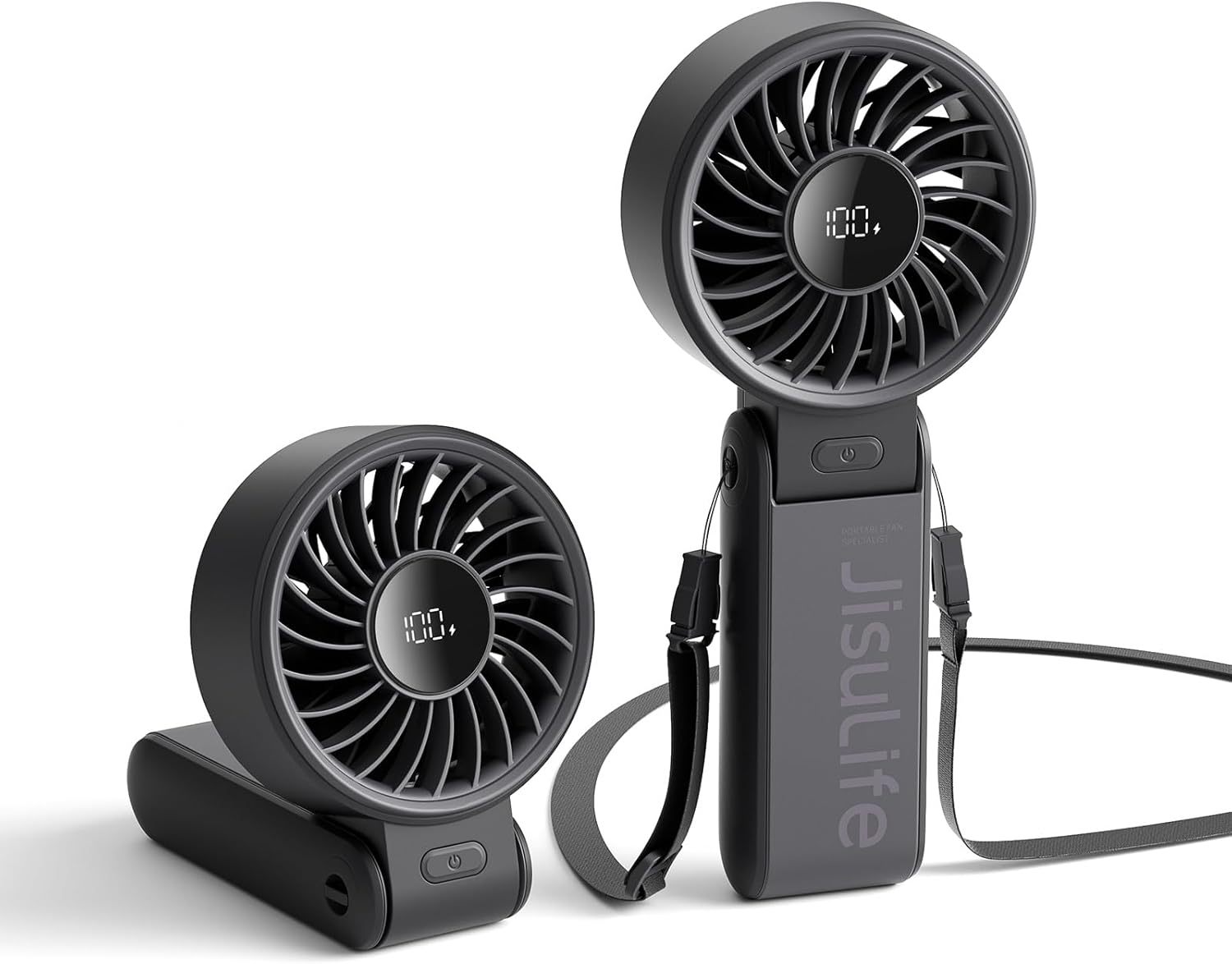 JISULIFE Handheld Fan Life7, Wide & Strong Airflow,