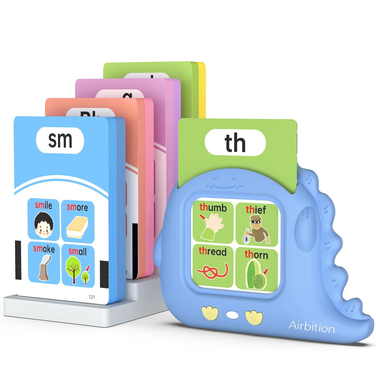 Phonics Talking Flash Cards for Toddlers 3-8, Airbition
