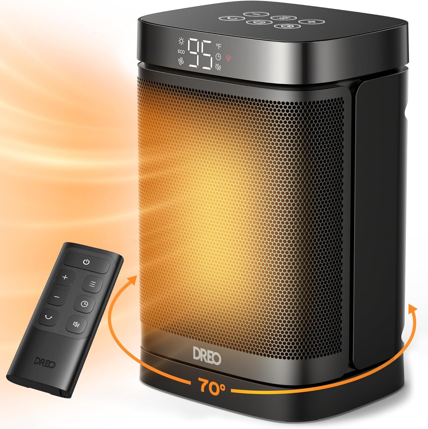 DREO Space Heater, 1500W Portable Electric Heater for