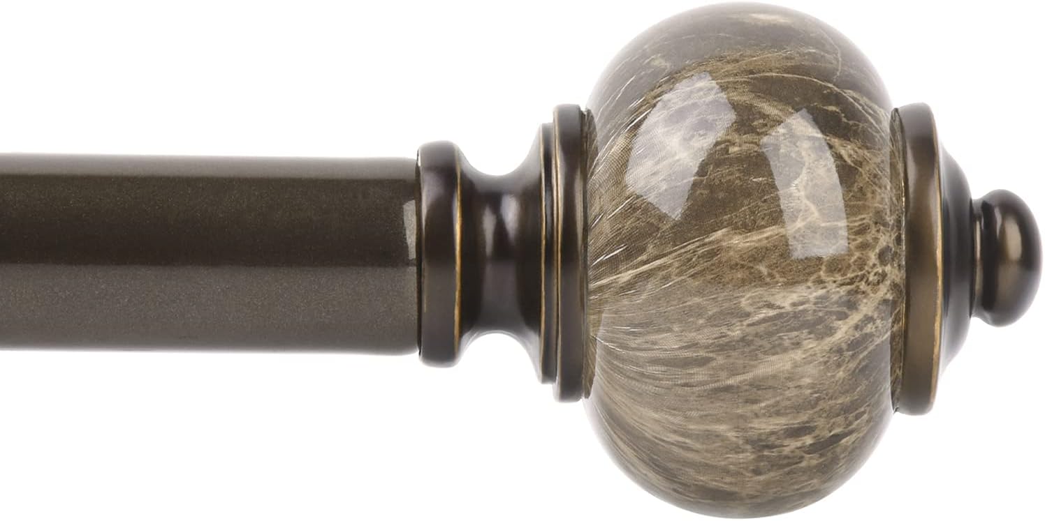 KAMANINA 1 Inch Curtain Rods for Windows 140