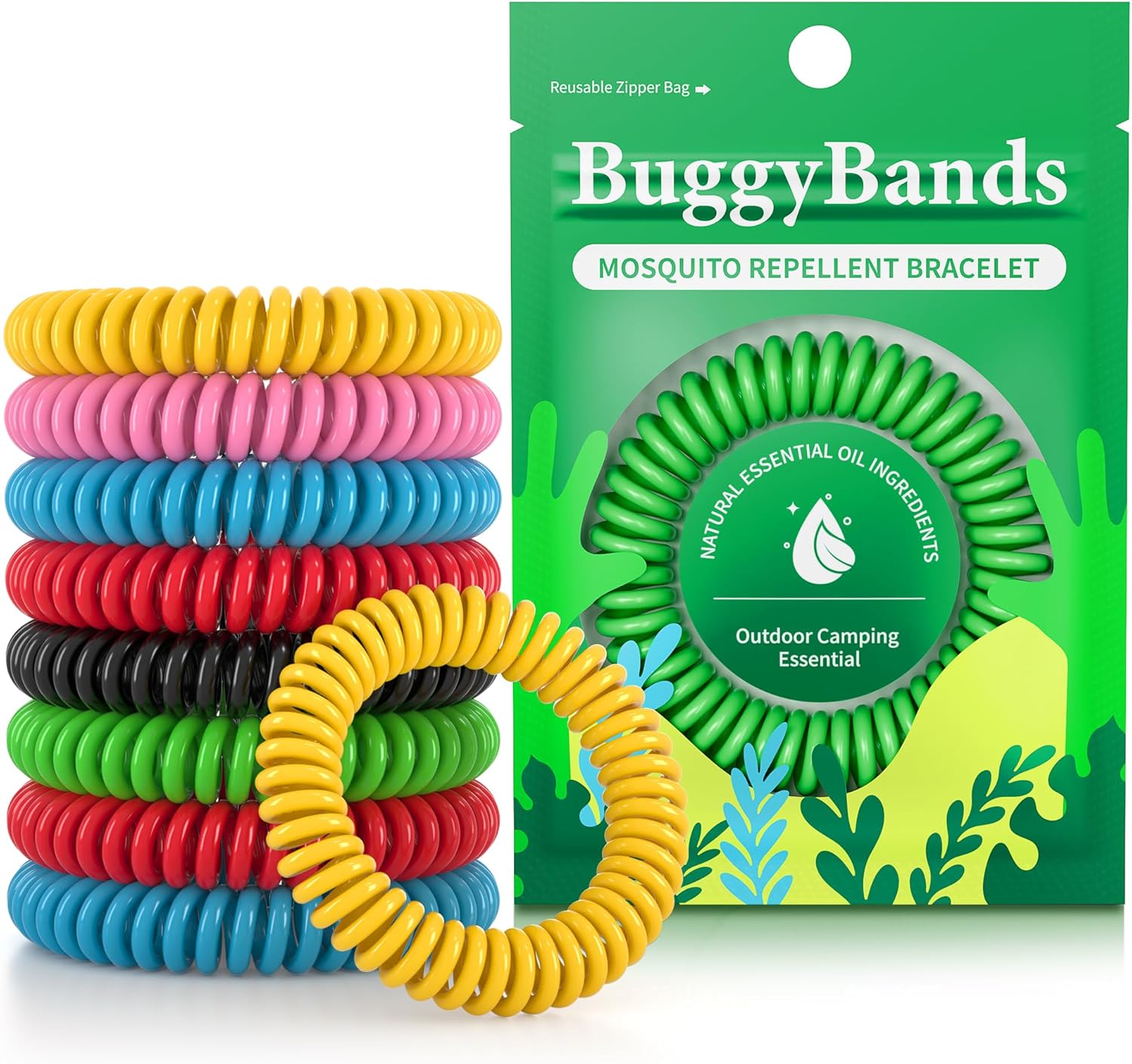Mosquito Bracelets, 36 Pack Individually Wrapped, DEET Free,