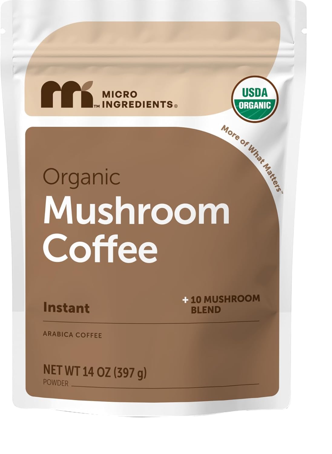 Organic Instant Mushroom Coffee, 14 oz | Medium