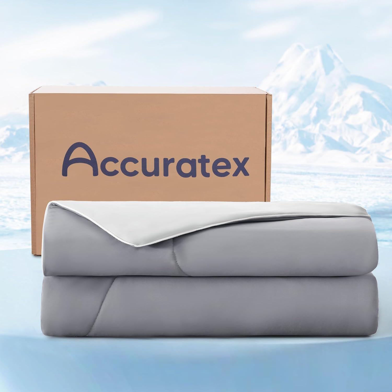 ACCURATEX Cooling Comforter Twin Size, Q-max>0.45 Arc-Chill Cooling