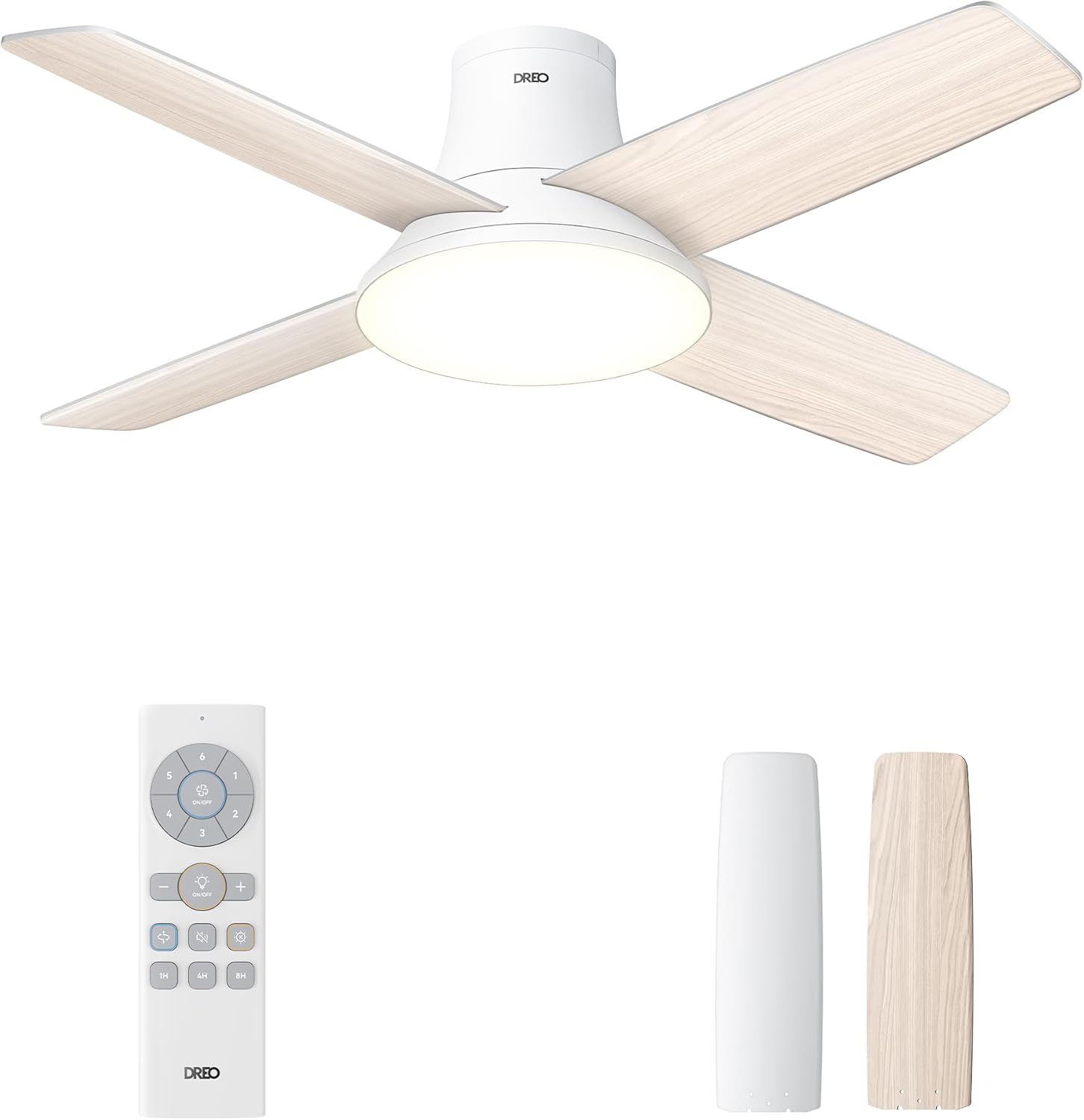 DREO Ceiling Fans with Lights and Remote, 44