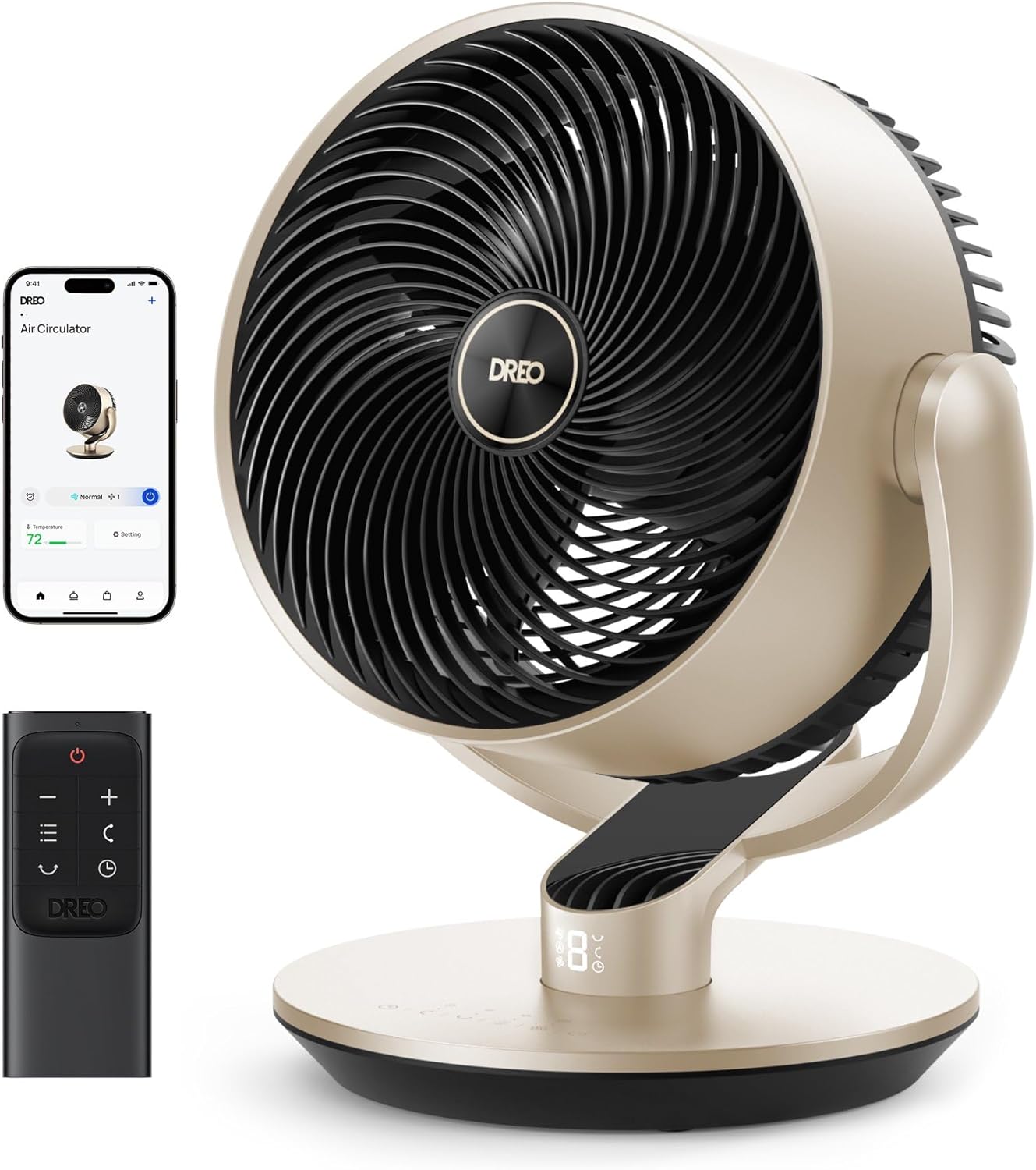 DREO 16''Height 20dB Quiet Smart Fans for Bedroom,