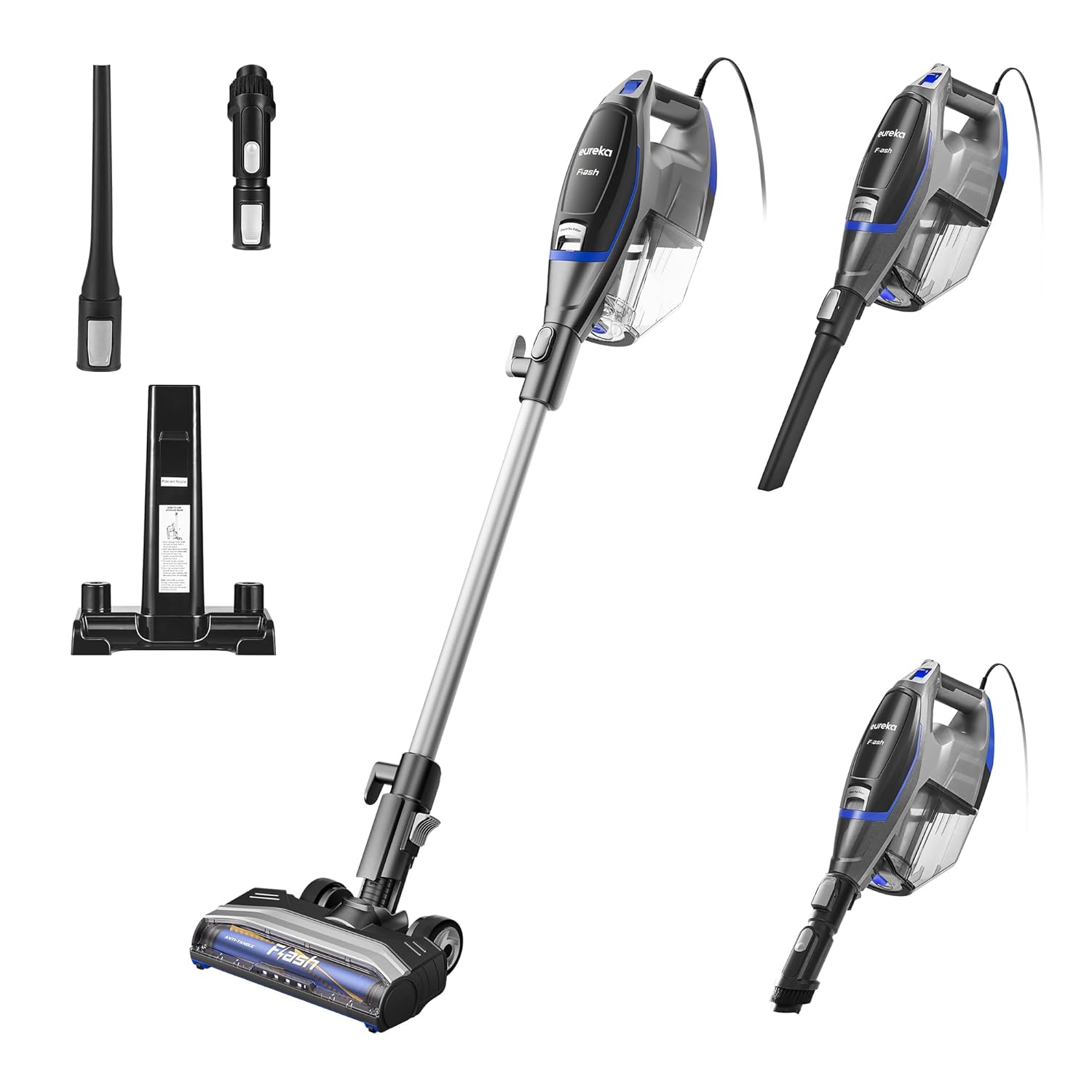 Eureka NES520BL 2-in-1 Corded Stick Vacuum Cleaner for