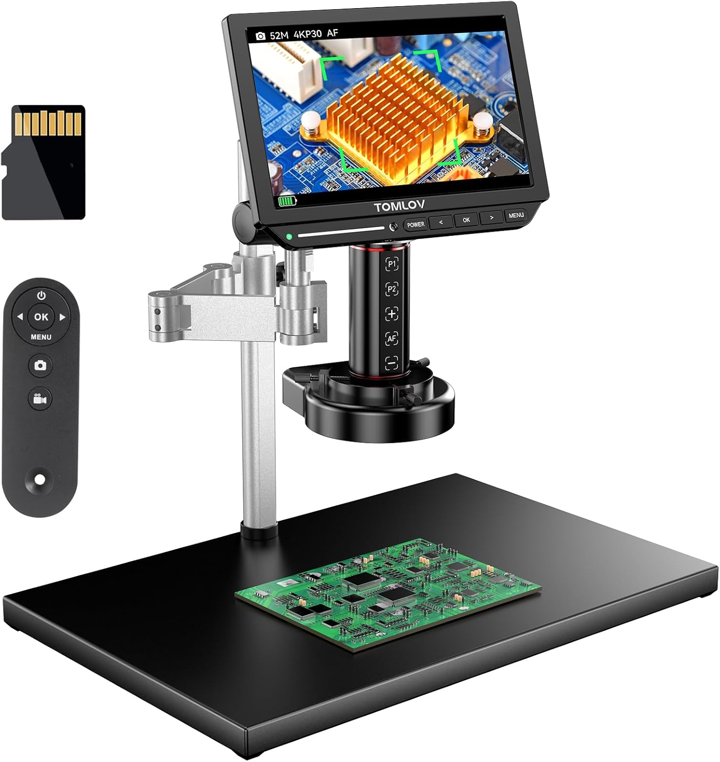 TOMLOV 4K Autofocus Microscope TM4K-AF Max, 10.1" HDMI