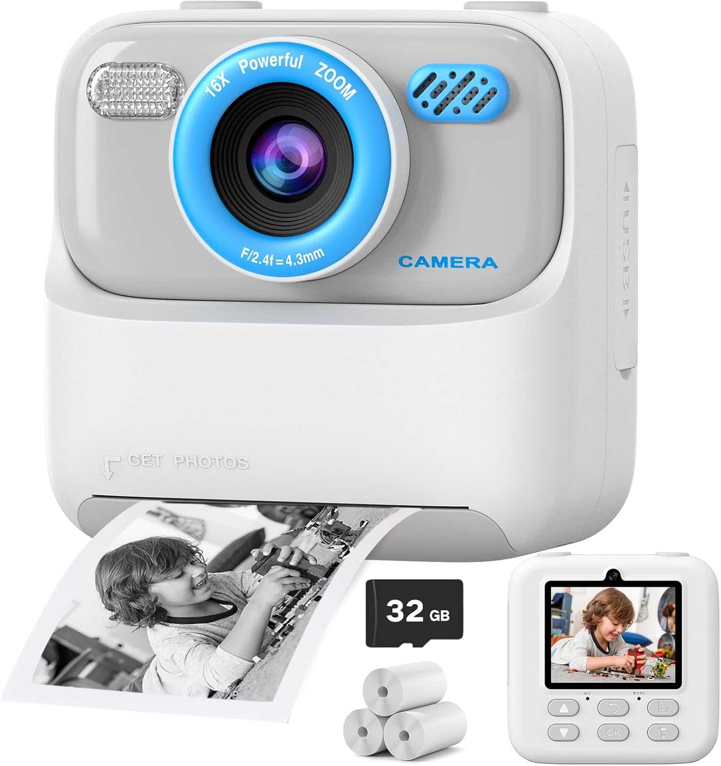 Kids Instant Digital Cameras for Boys and Girls,