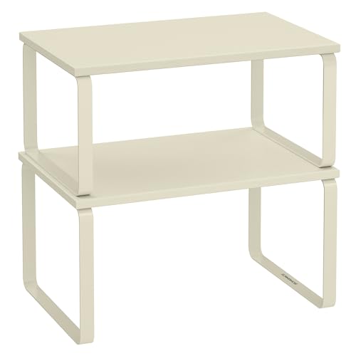 SONGMICS Cabinet Organizer Shelf, Set of 2 Kitchen
