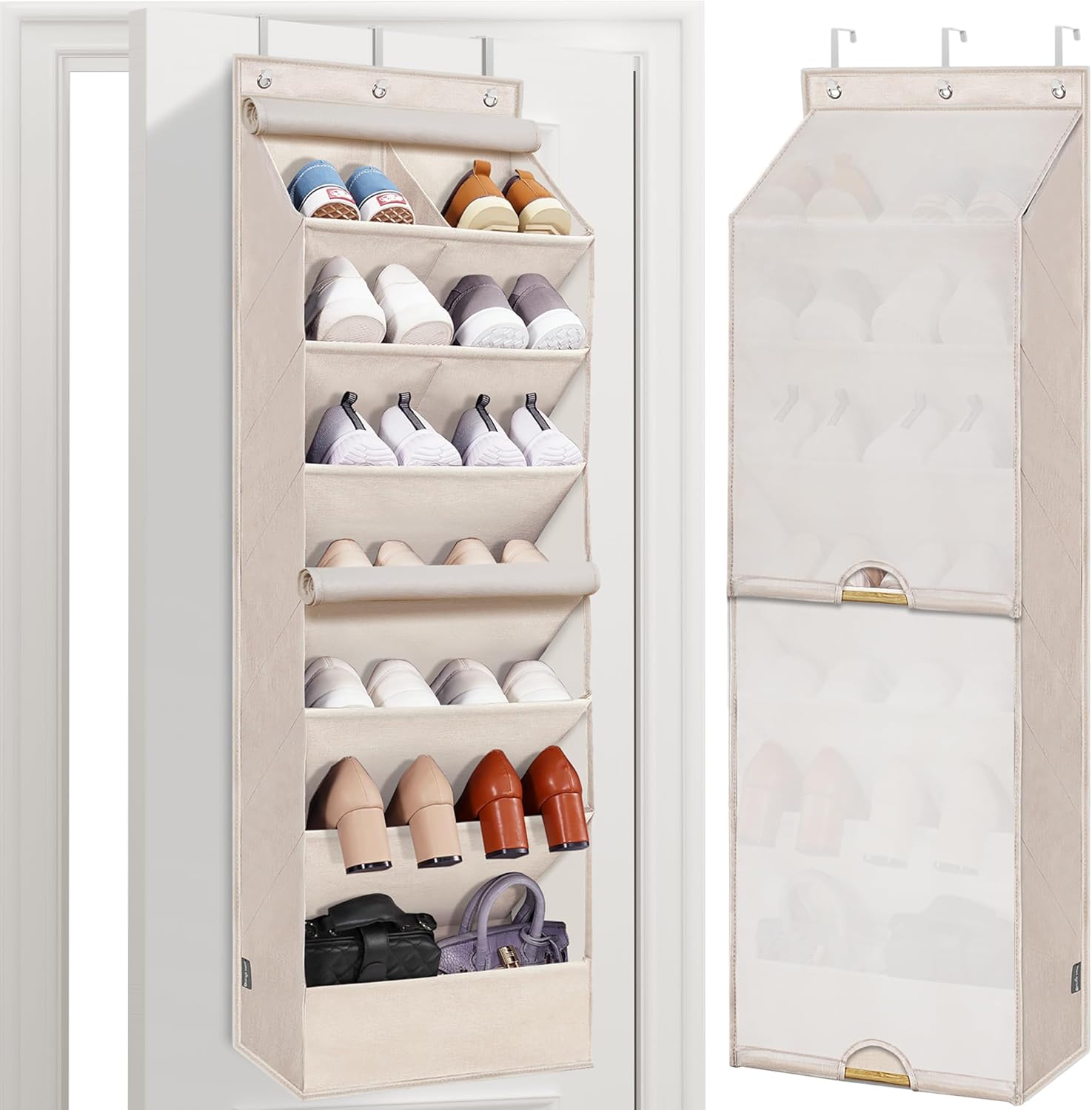 STORAGE MANIAC Over the Door Shoe Organizer with