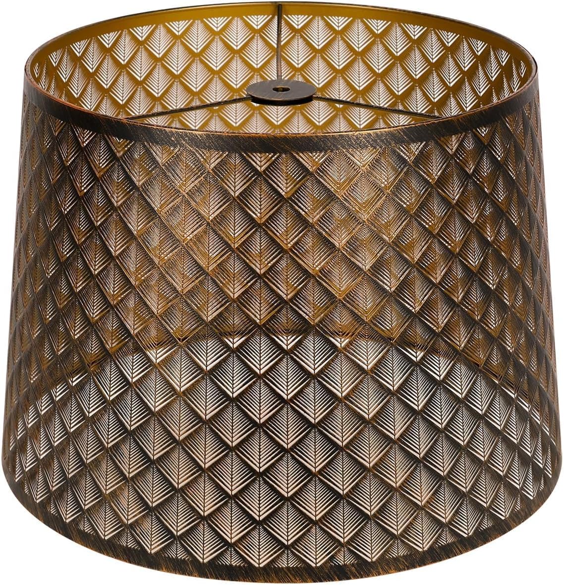ALUCSET Metal Etching Large Lamp Shade, Big Drum