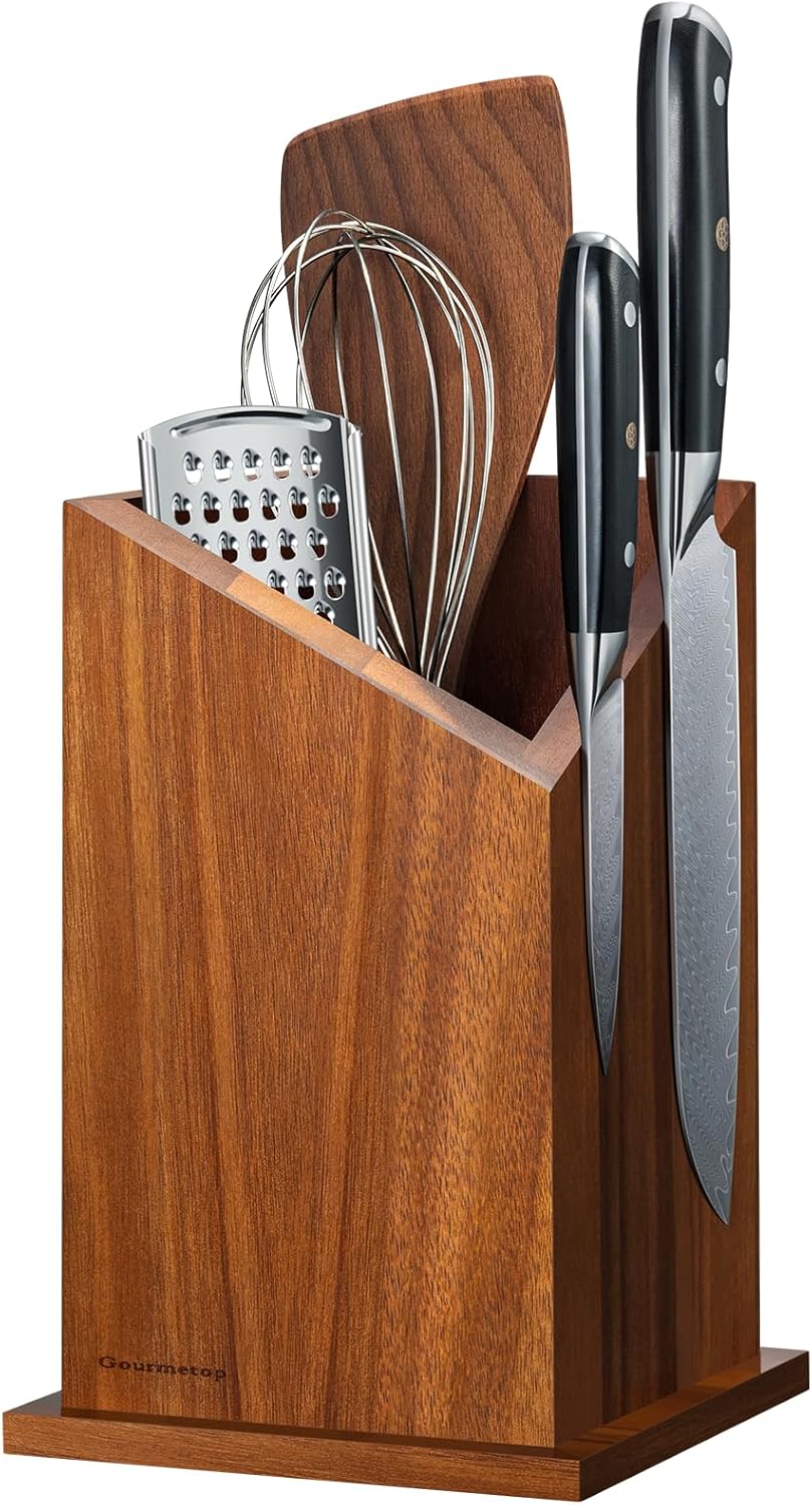 2026 Upgraded Magnetic Knife Holder for Countertop, Double-Sided