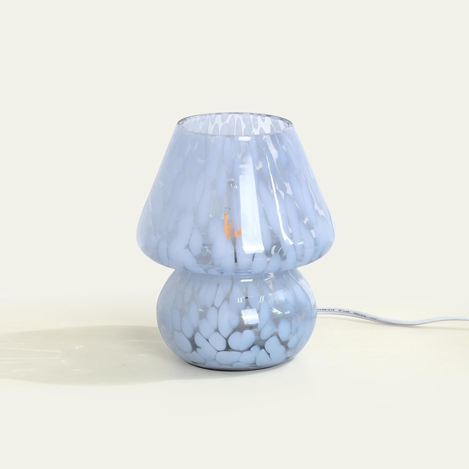 ONEWISH Mushroom Lamp Small Bedside Table Lamp -