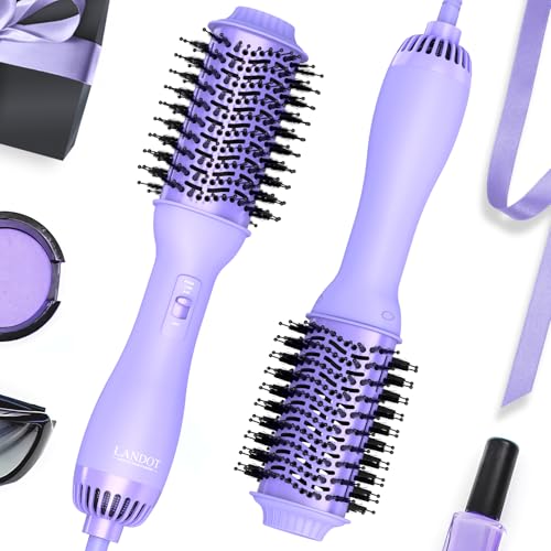 LANDOT 4-in-1 Blow Dryer Brush-Blowout Hair Dryer Brush