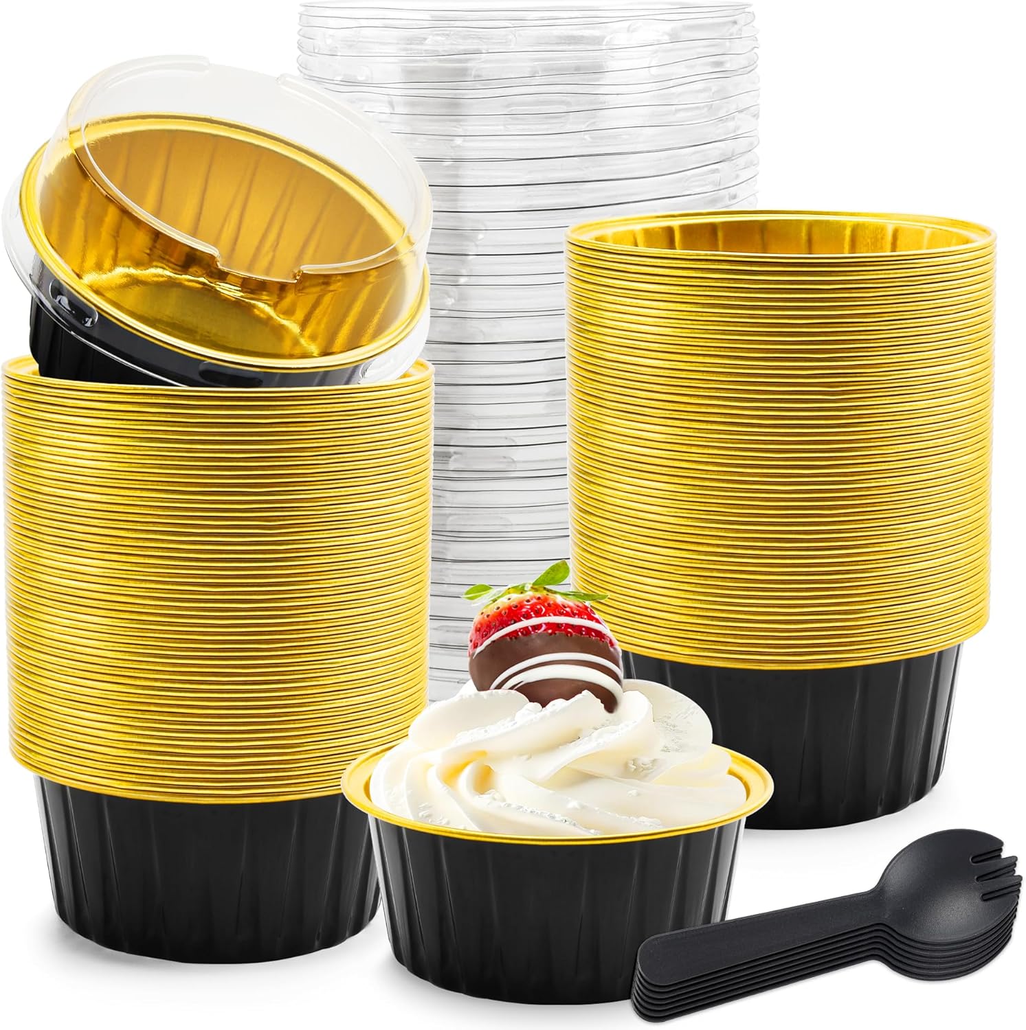 5 OZ Mini Loaf Pans with Lids Small