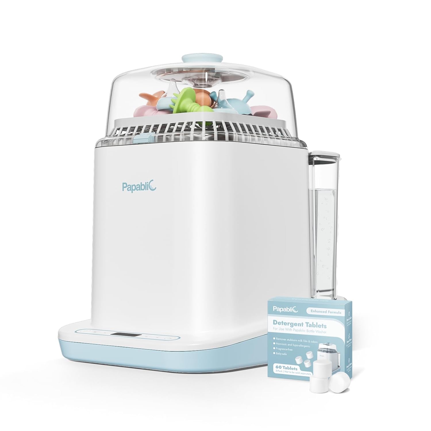 Papablic Bottle Washer Pro, 4-in-1 Baby Bottle Washer