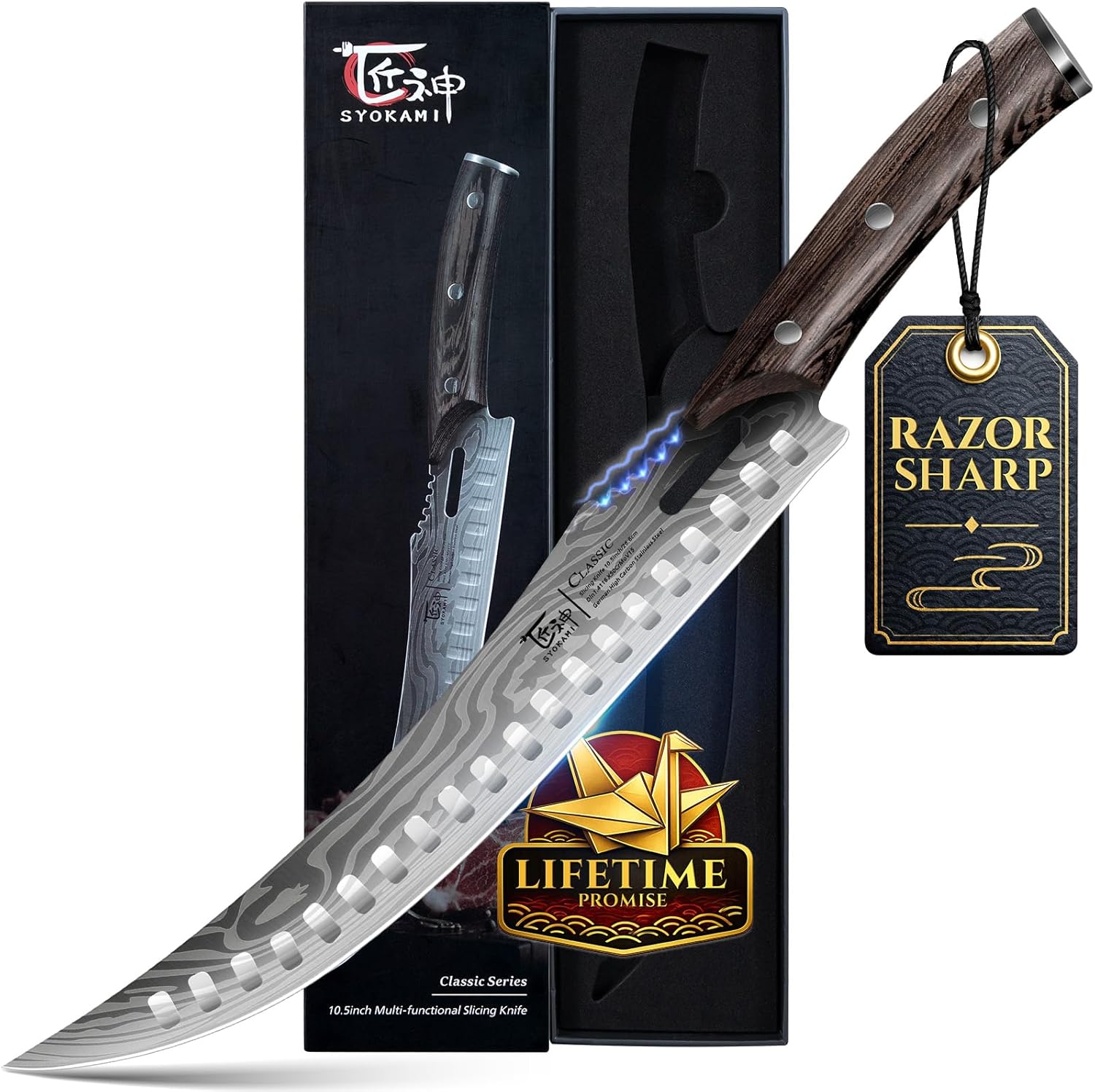 Butcher Breaking Knife for Meat Cutting, 10.5 Inch