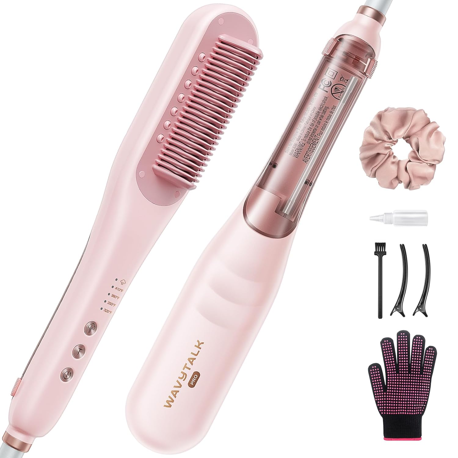 Wavytalk Pro Steam Hair Straightener Brush, Steamline Pro