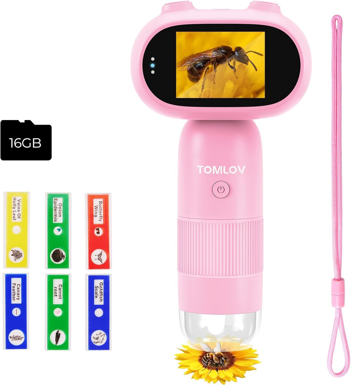 TOMLOV P30 Kids Microscope with 2" LCD Screen