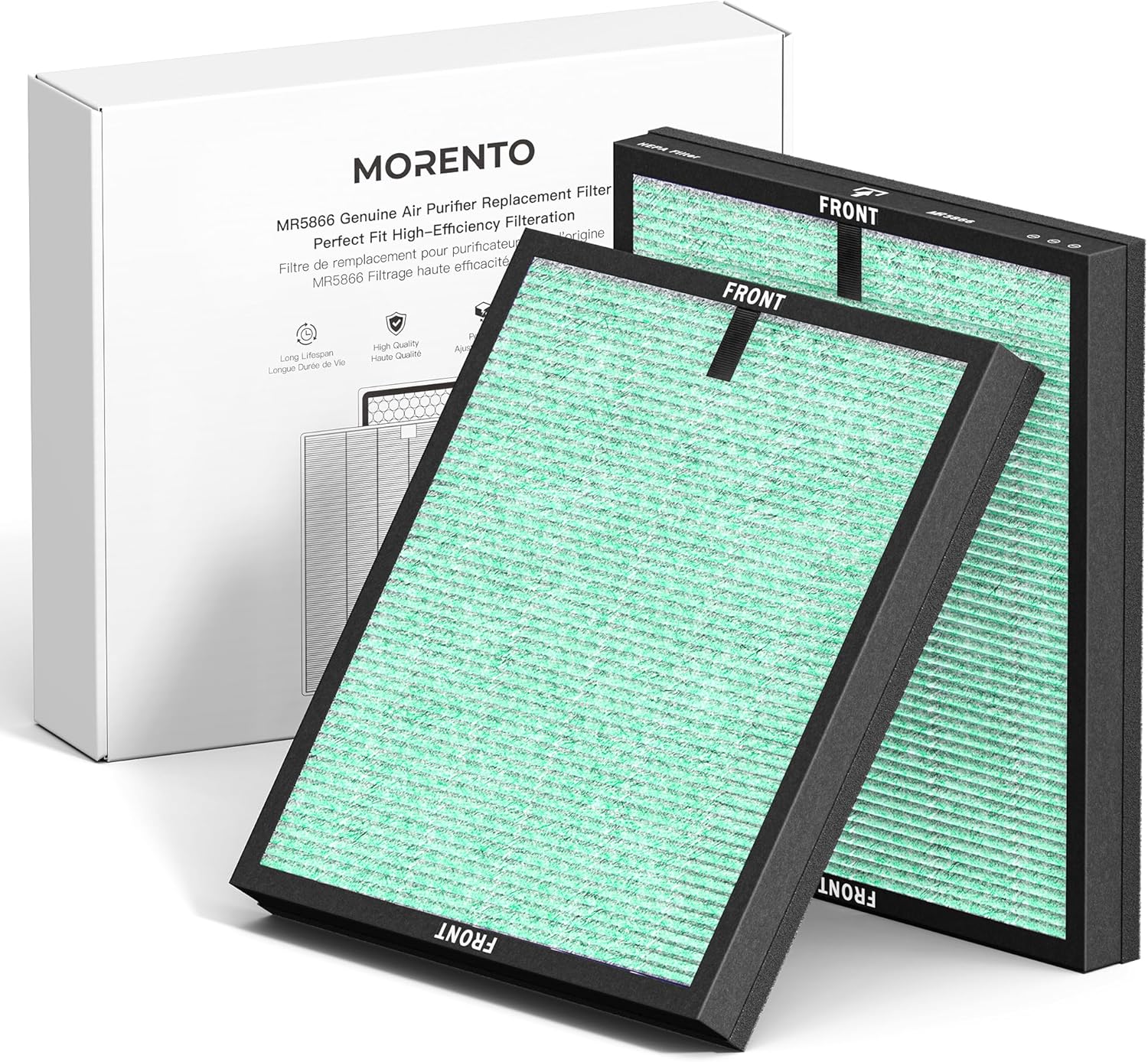 MORENTO Genuine Air Purifier Replacement Filter, True HEPA
