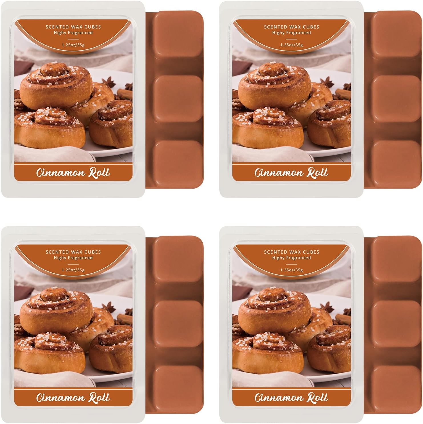 SCENTORINI Wax Melts, Cinnamon Roll Scent, Soy Wax
