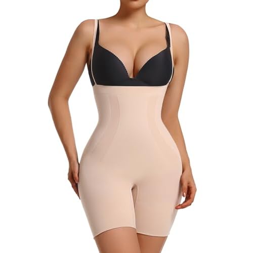 SHAPERX Women's Shapewear Bodysuit Smoothing Tummy Control Body