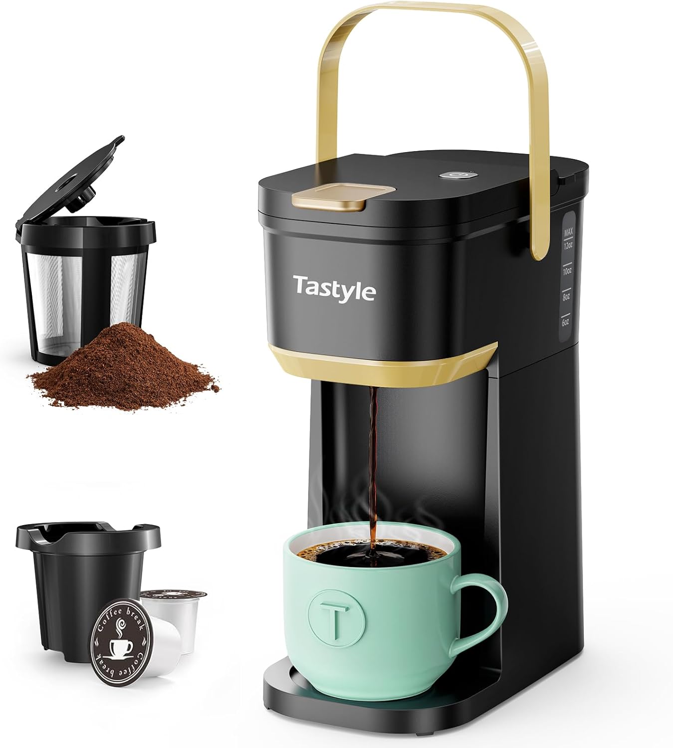 Tastyle K302 Single Serve One Cup Coffee Maker,
