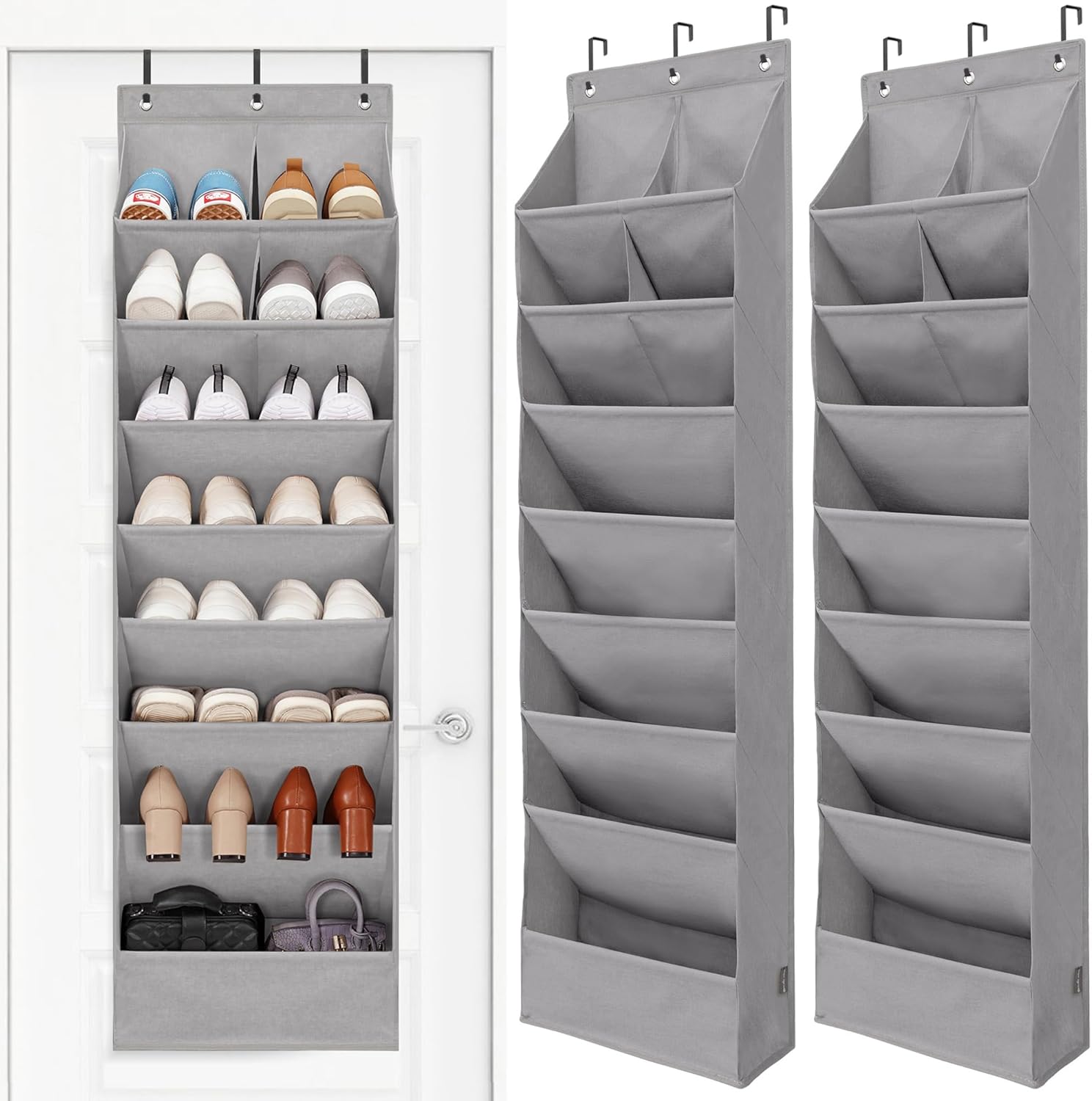 STORAGE MANIAC Over the Door Shoe Organizer Heavy-Duty