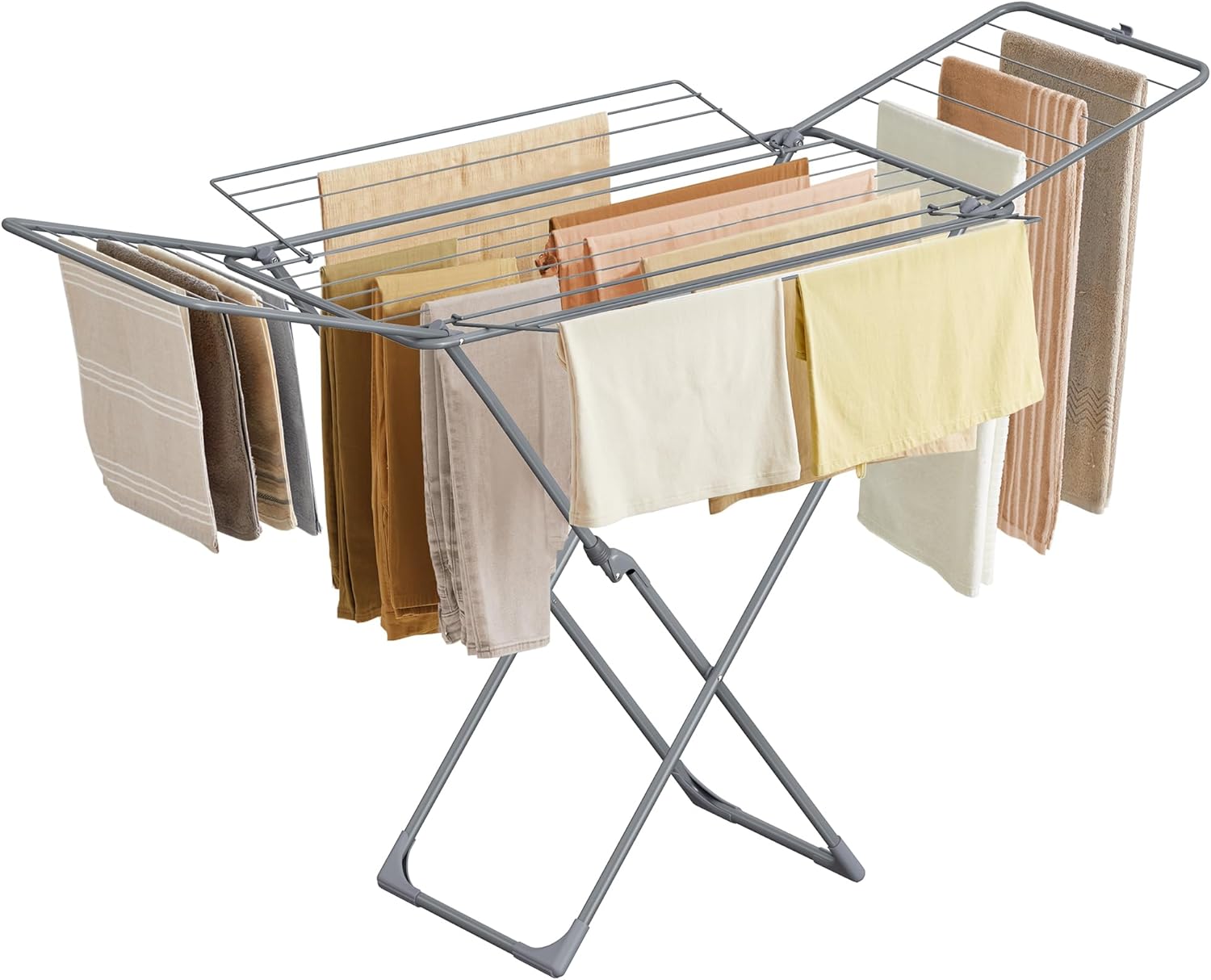 SONGMICS Clothes Drying Rack, Metal Laundry Drying Rack,
