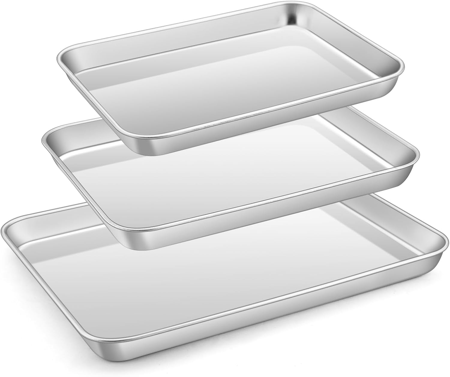 E-far Stainless Steel Baking Sheet Set of 3,