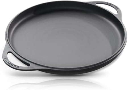 12 Inch Lightweight Pre-Seasoned Cast Iron Griddle -