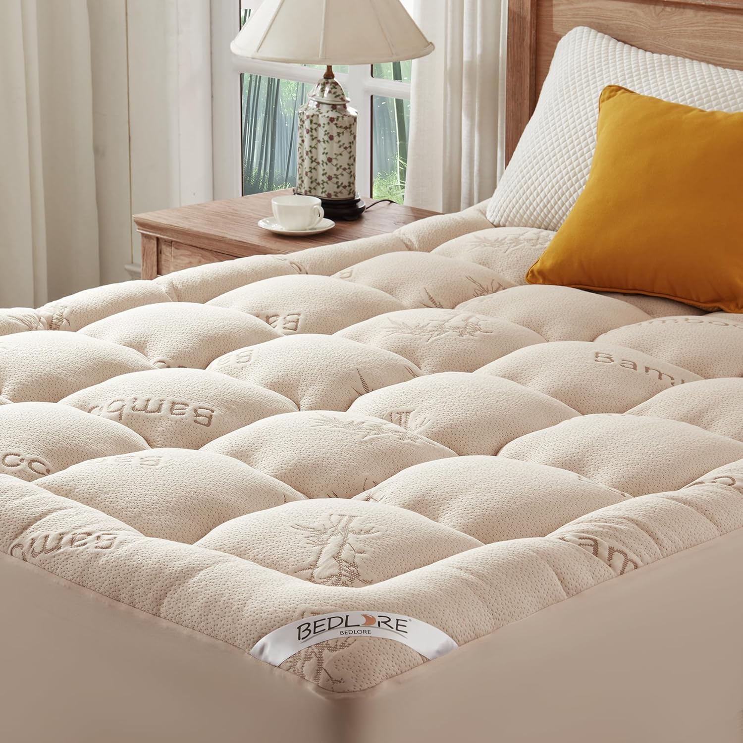 BEDLORE Full Size Mattress Topper, Viscose Derived from