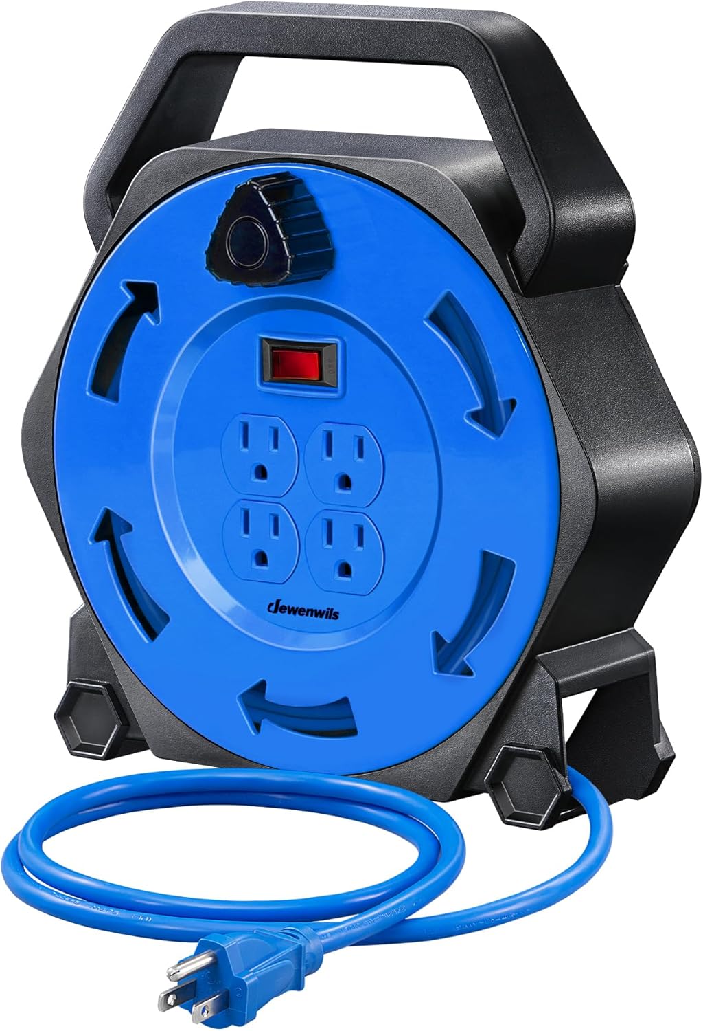 DEWENWILS Extension Cord Reel with 25 FT Power